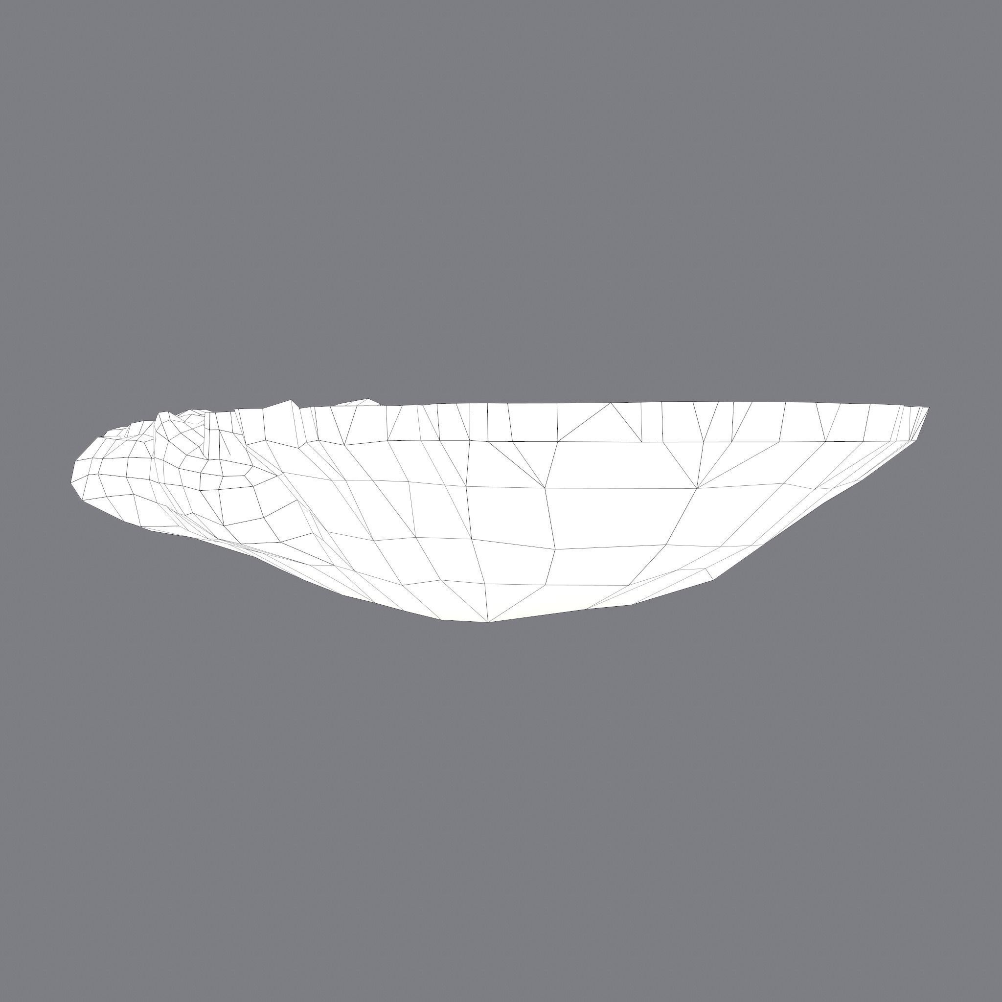 Oyster Low-poly 3D model_25