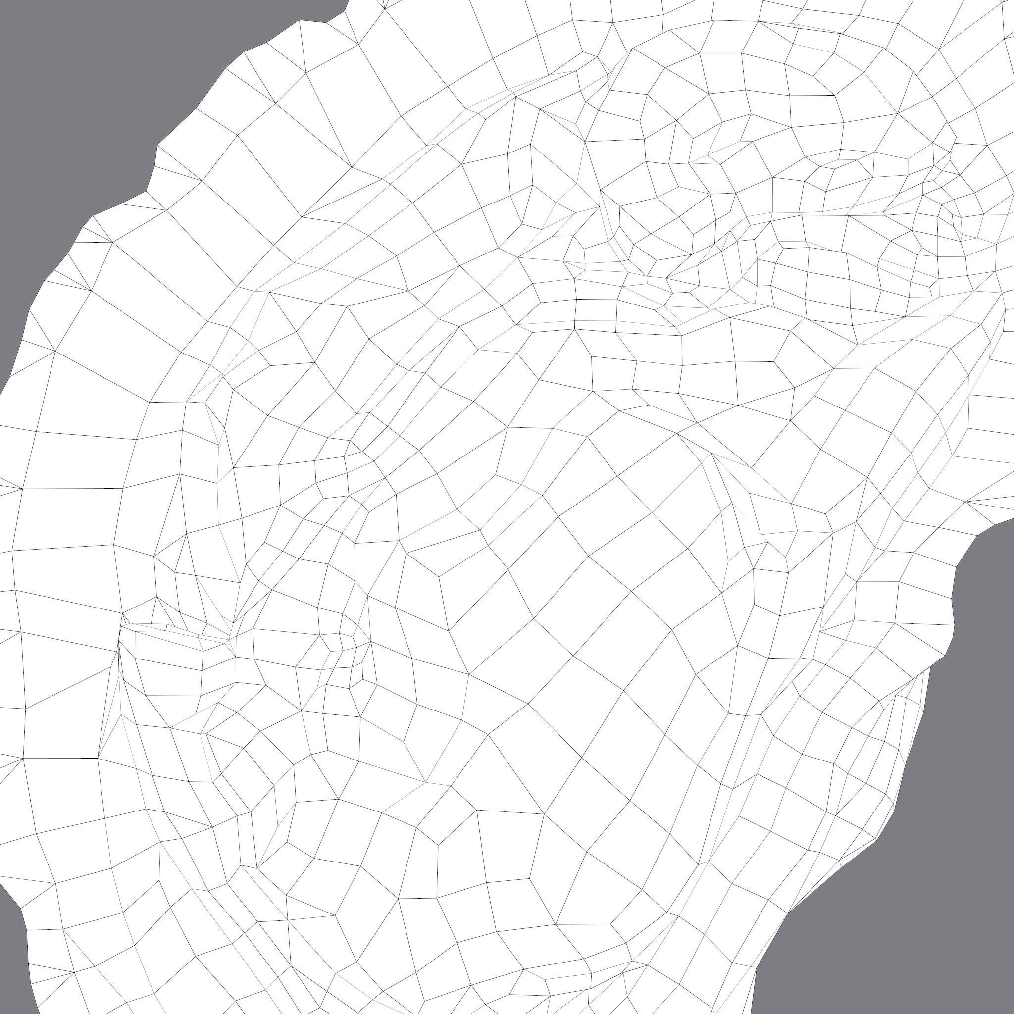 Oyster Low-poly 3D model_29