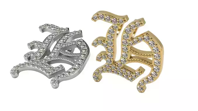 Old English H stone and solid