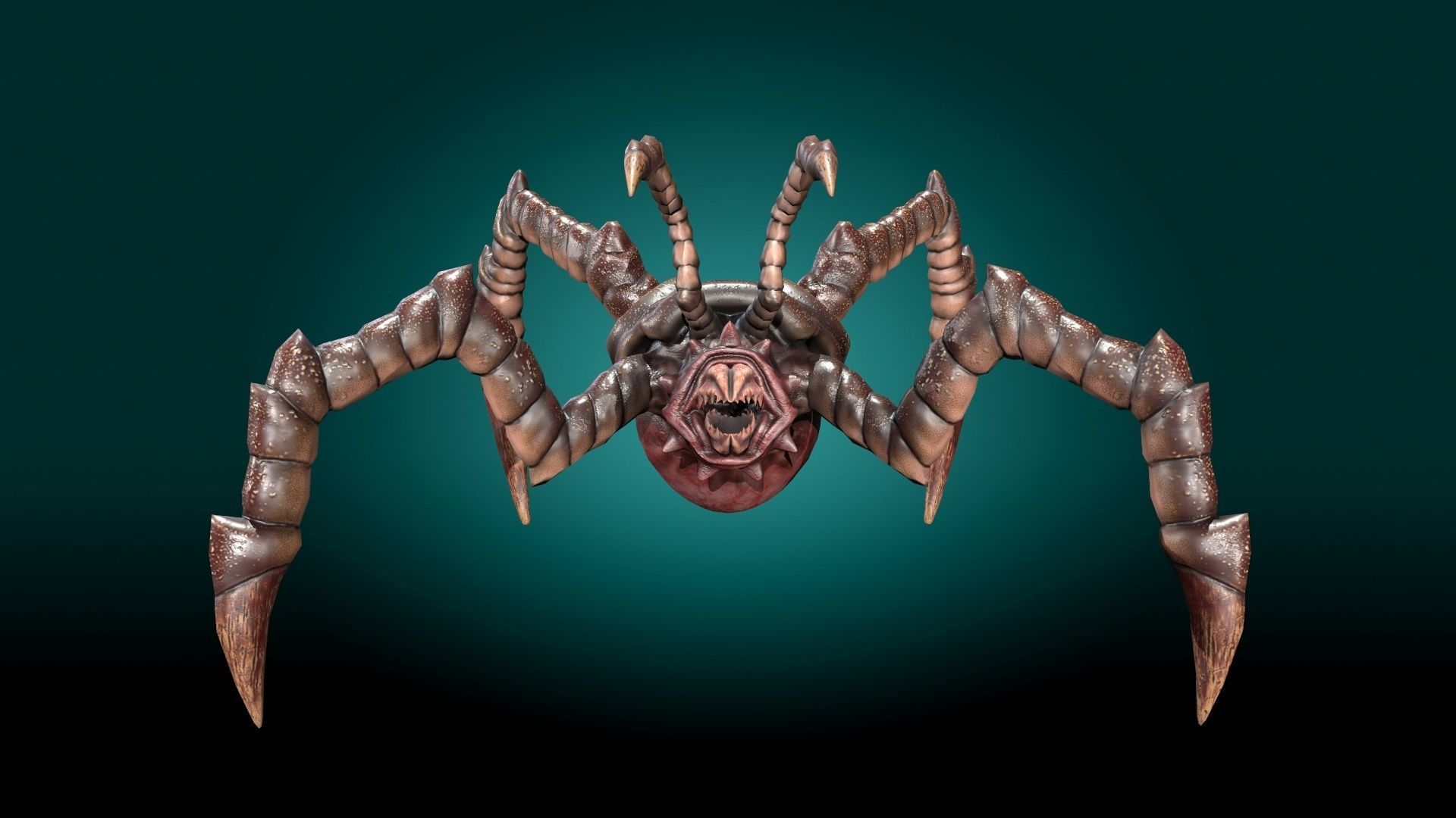 Monster Devourer Low-poly 3D model_8