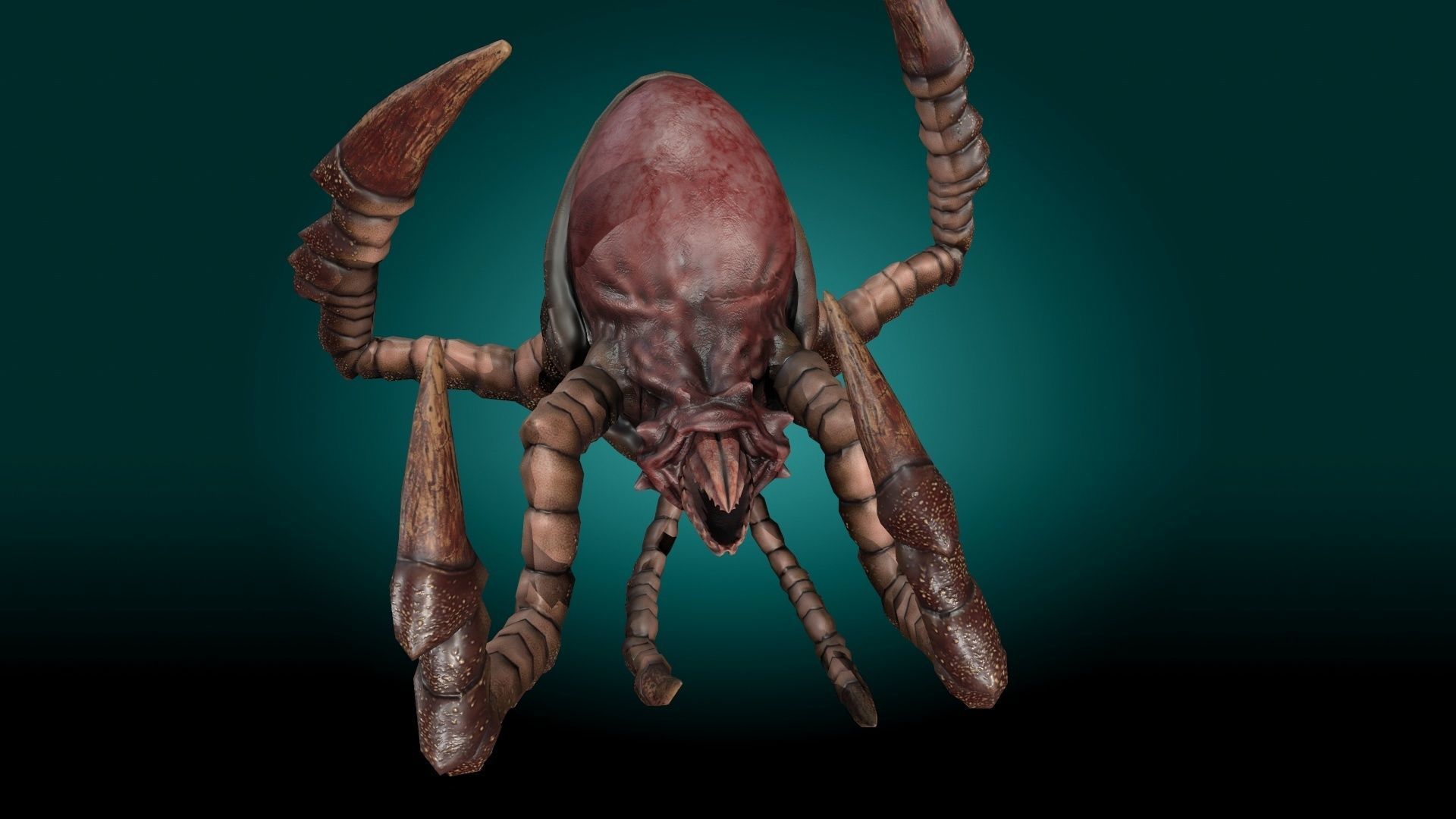 Monster Devourer Low-poly 3D model_15