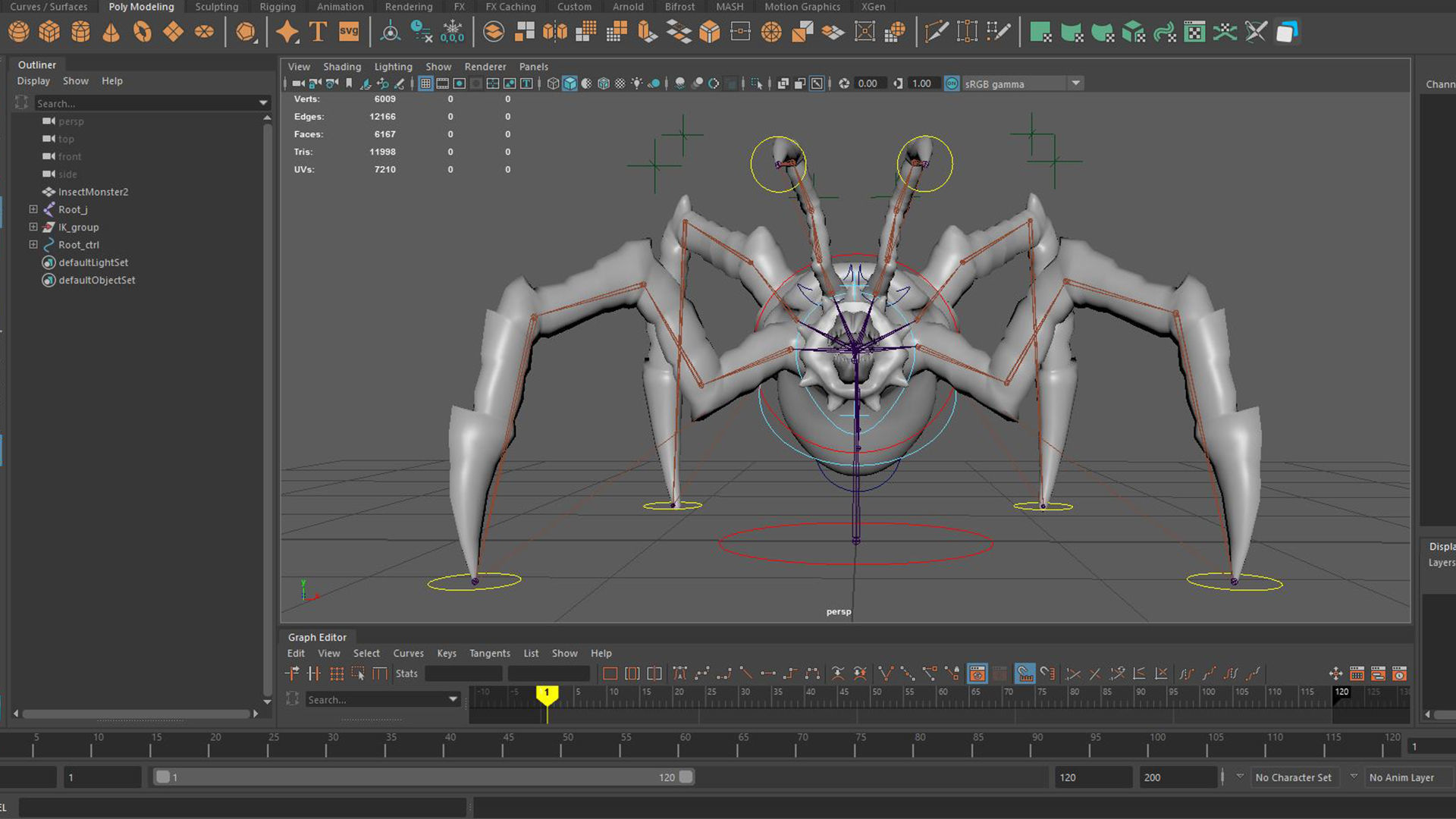 Monster Devourer Low-poly 3D model_23
