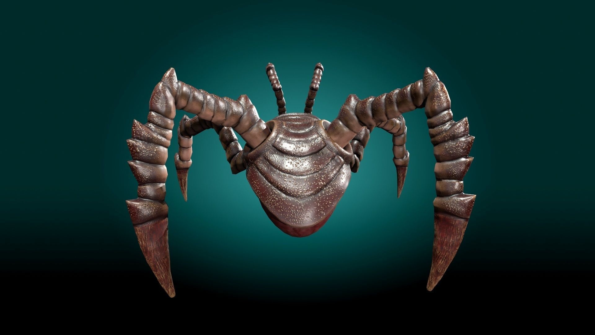 Monster Devourer Low-poly 3D model_11