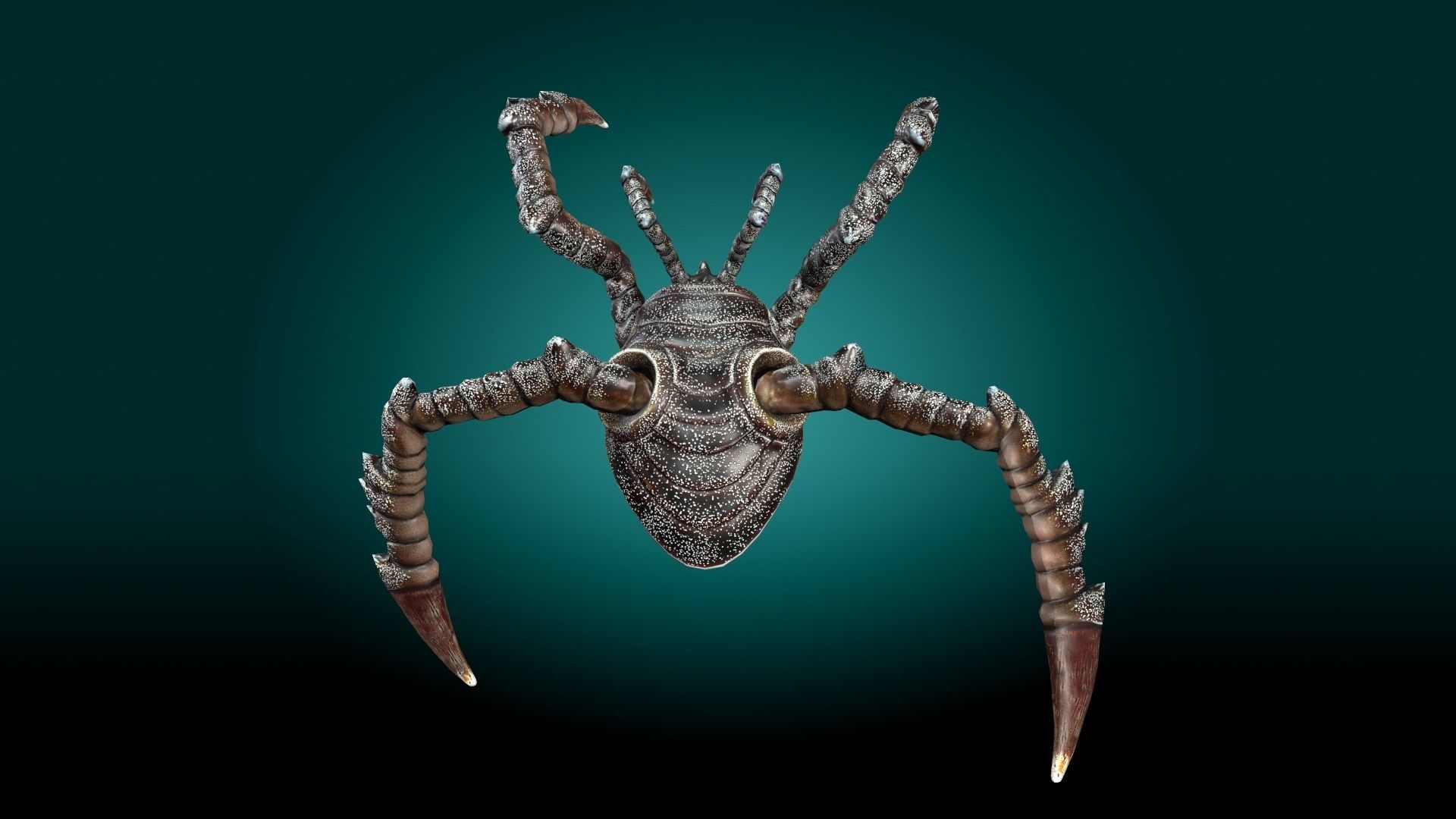 Monster Devourer Low-poly 3D model_13