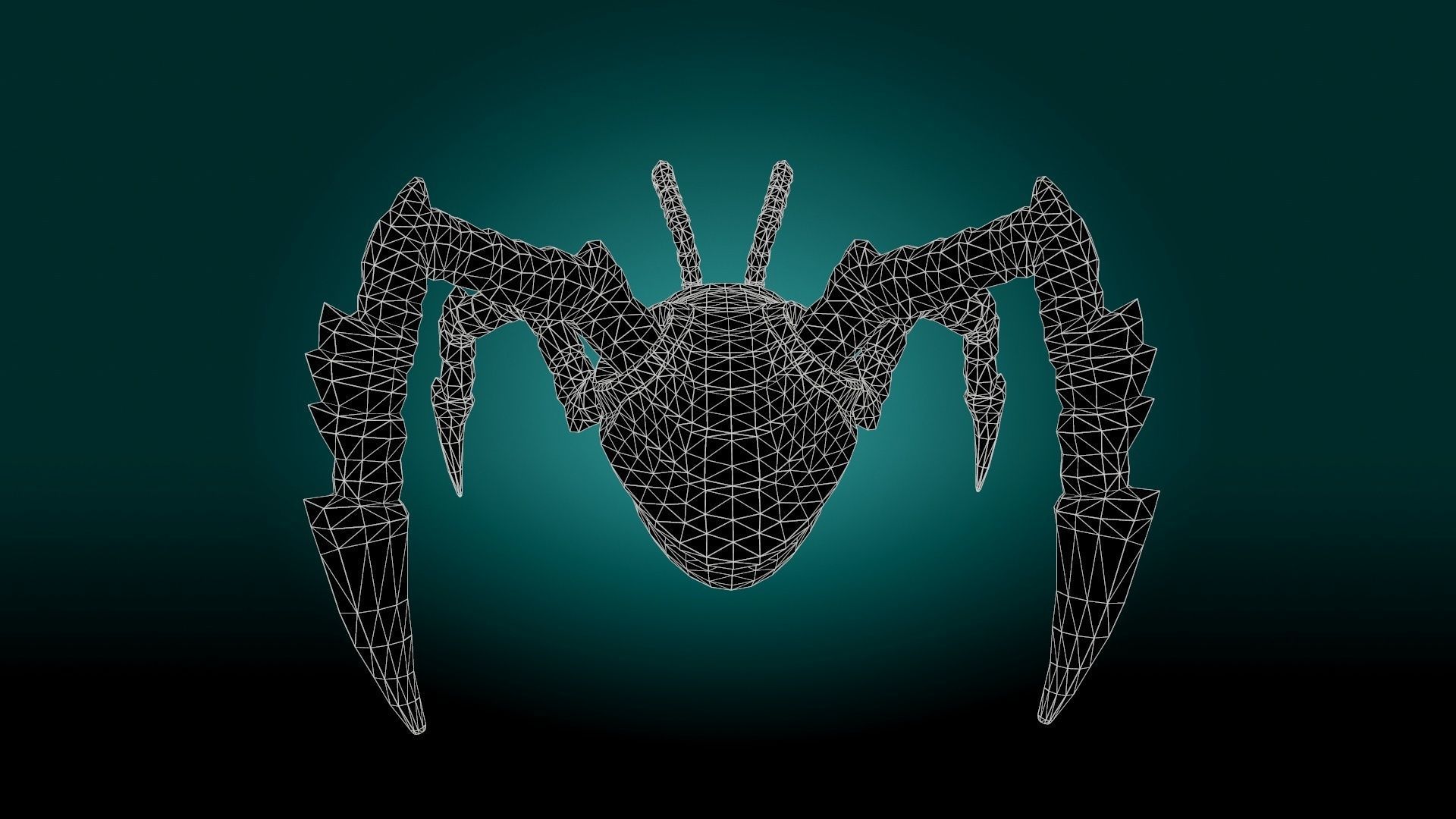 Monster Devourer Low-poly 3D model_22