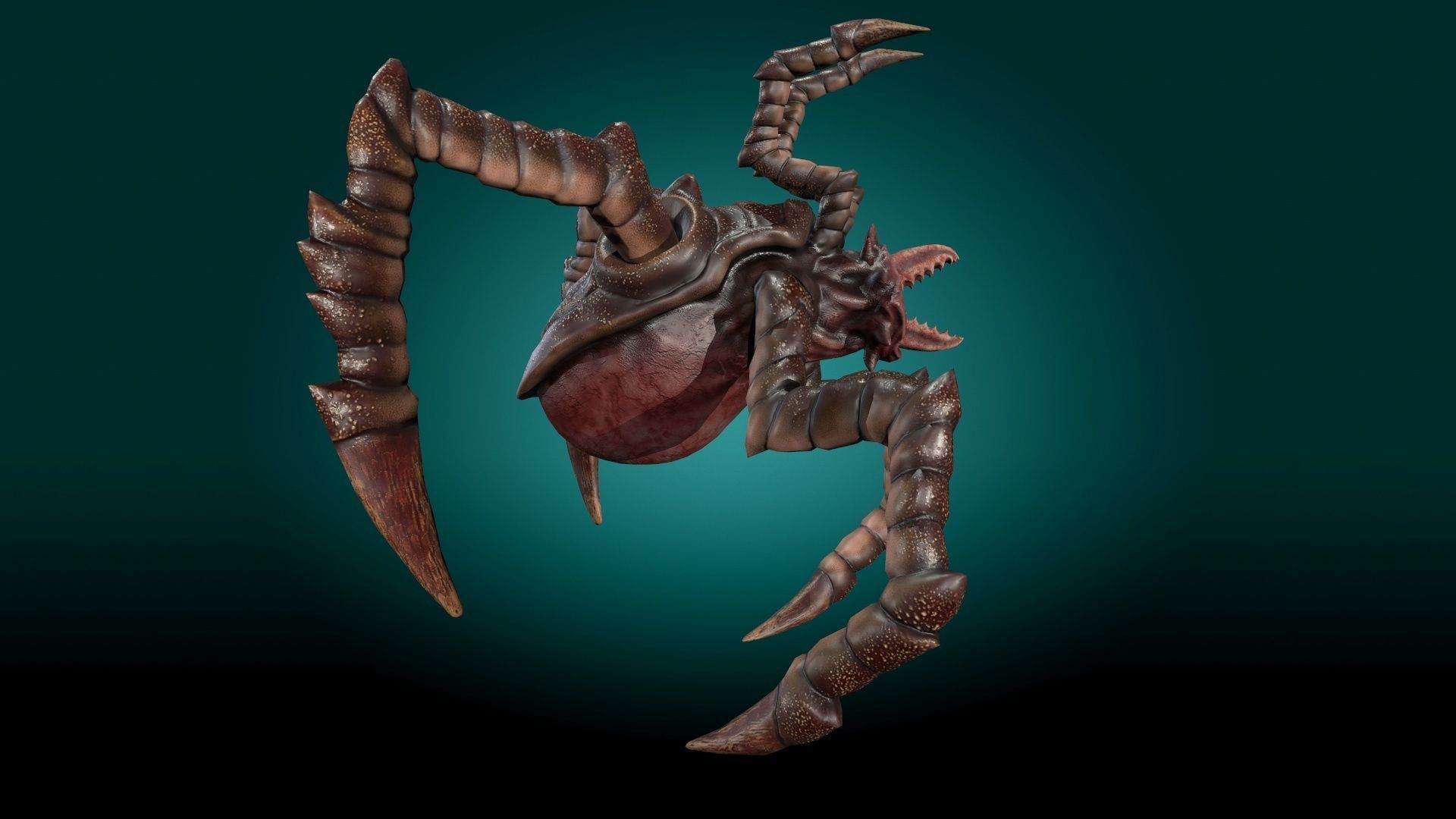 Monster Devourer Low-poly 3D model_10