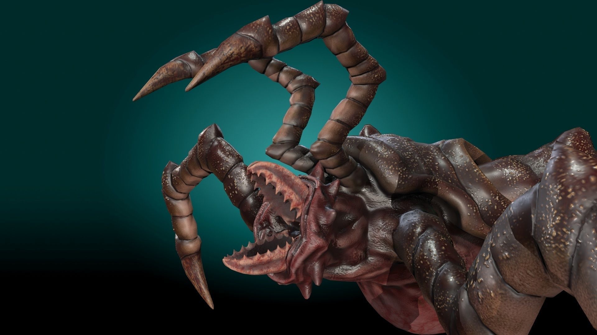 Monster Devourer Low-poly 3D model_5
