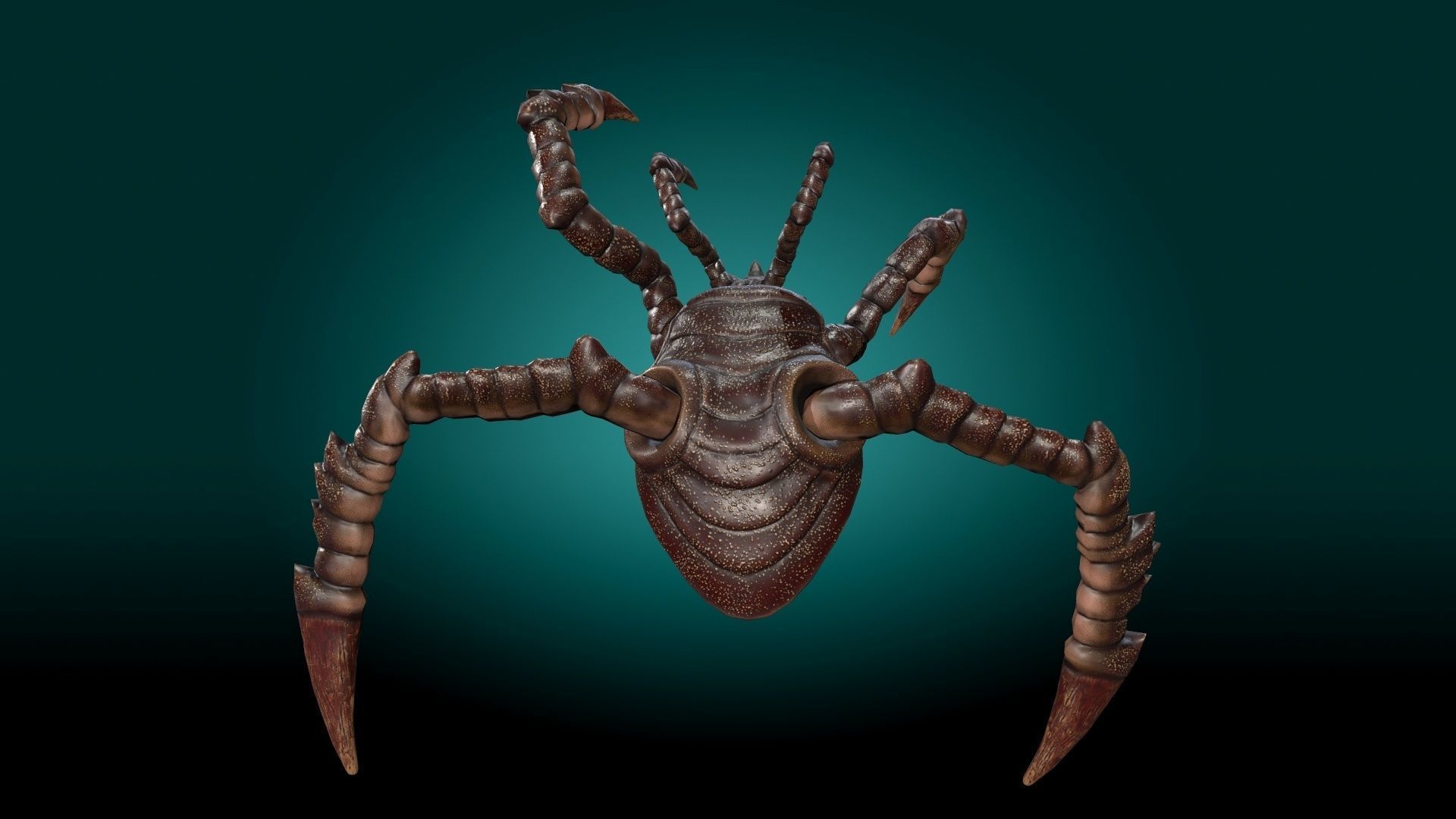 Monster Devourer Low-poly 3D model_14