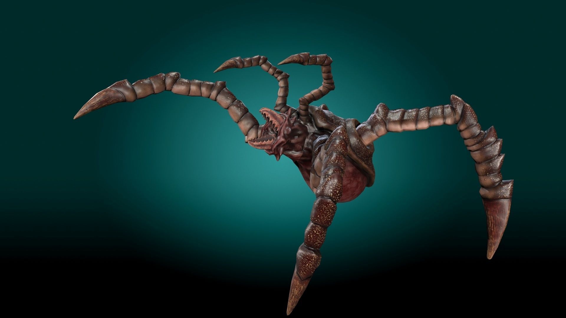 Monster Devourer Low-poly 3D model_7