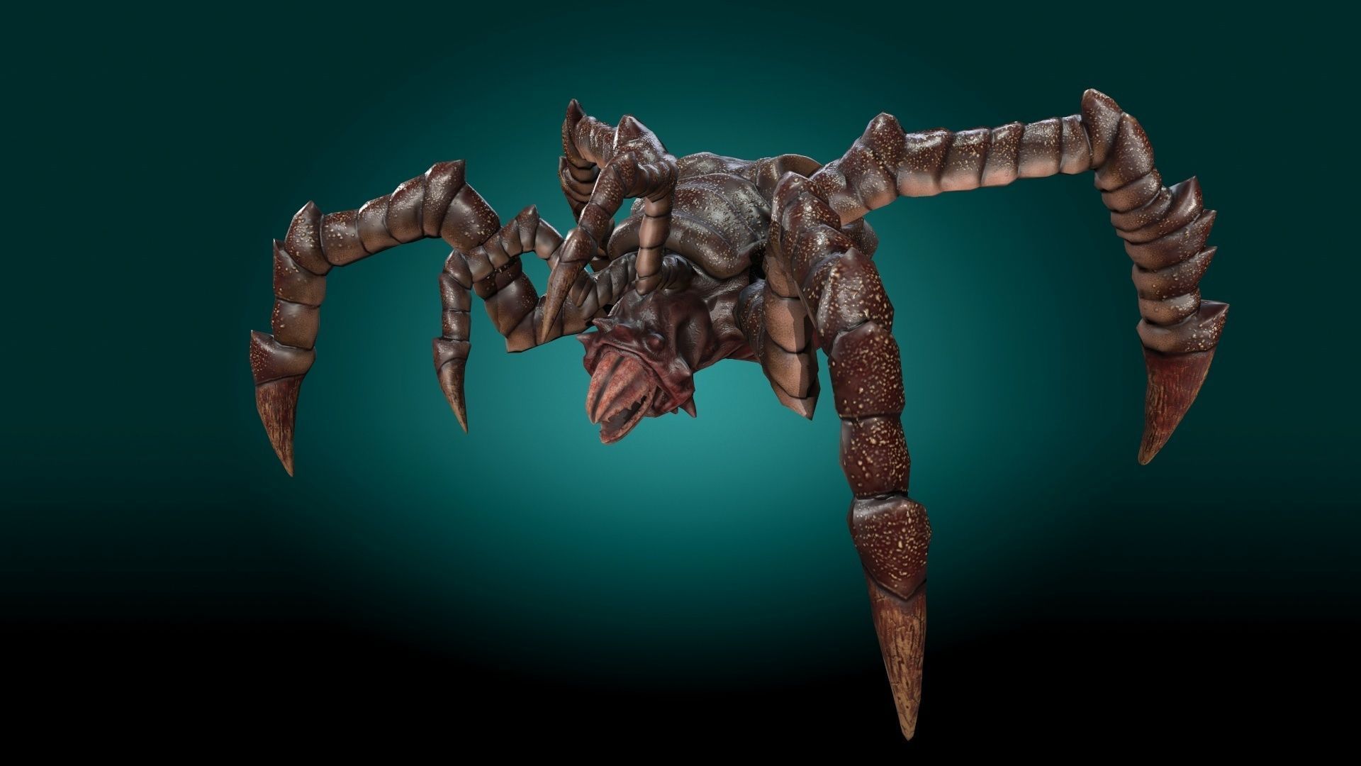 Monster Devourer Low-poly 3D model_4