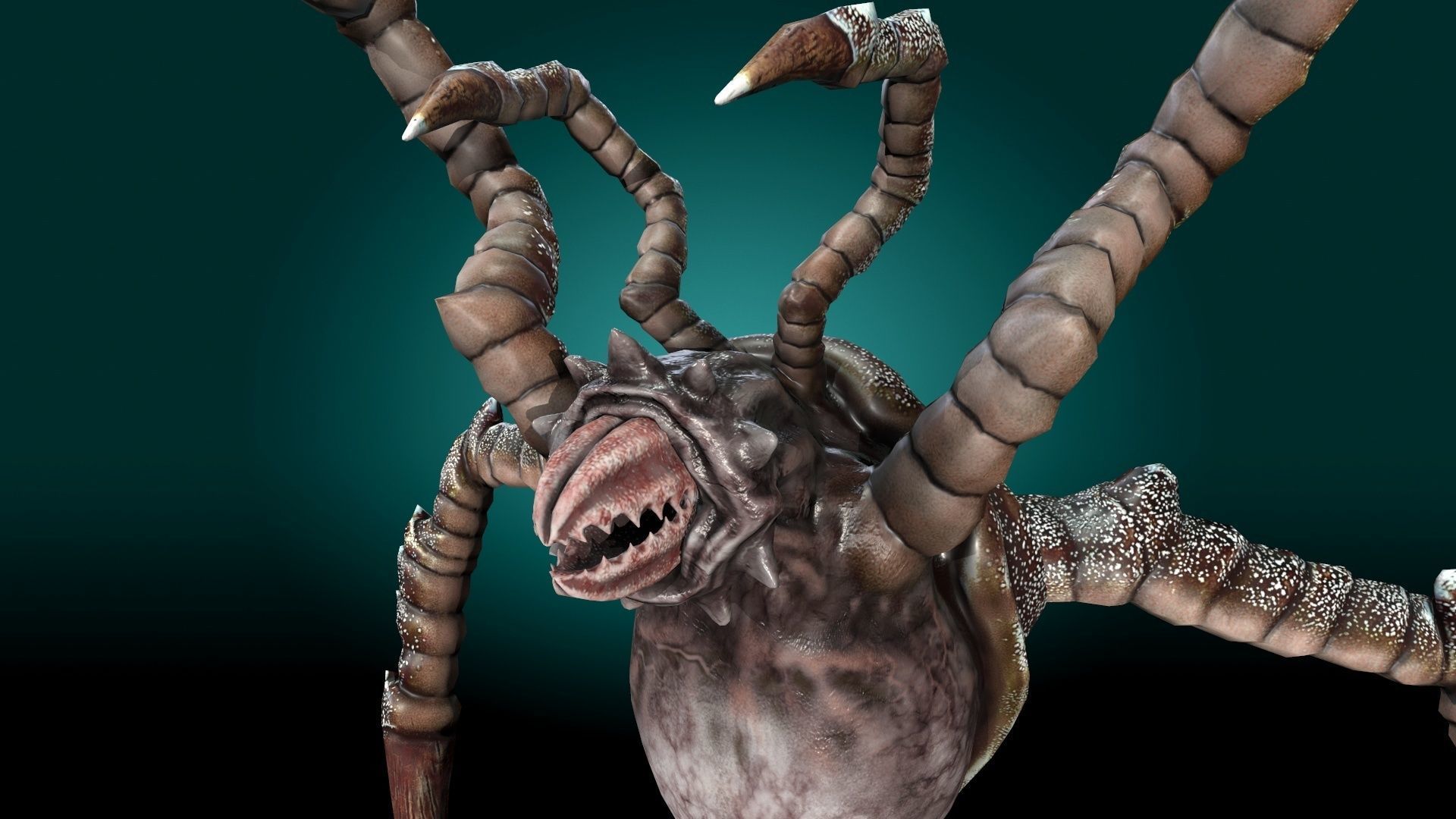 Monster Devourer Low-poly 3D model_19