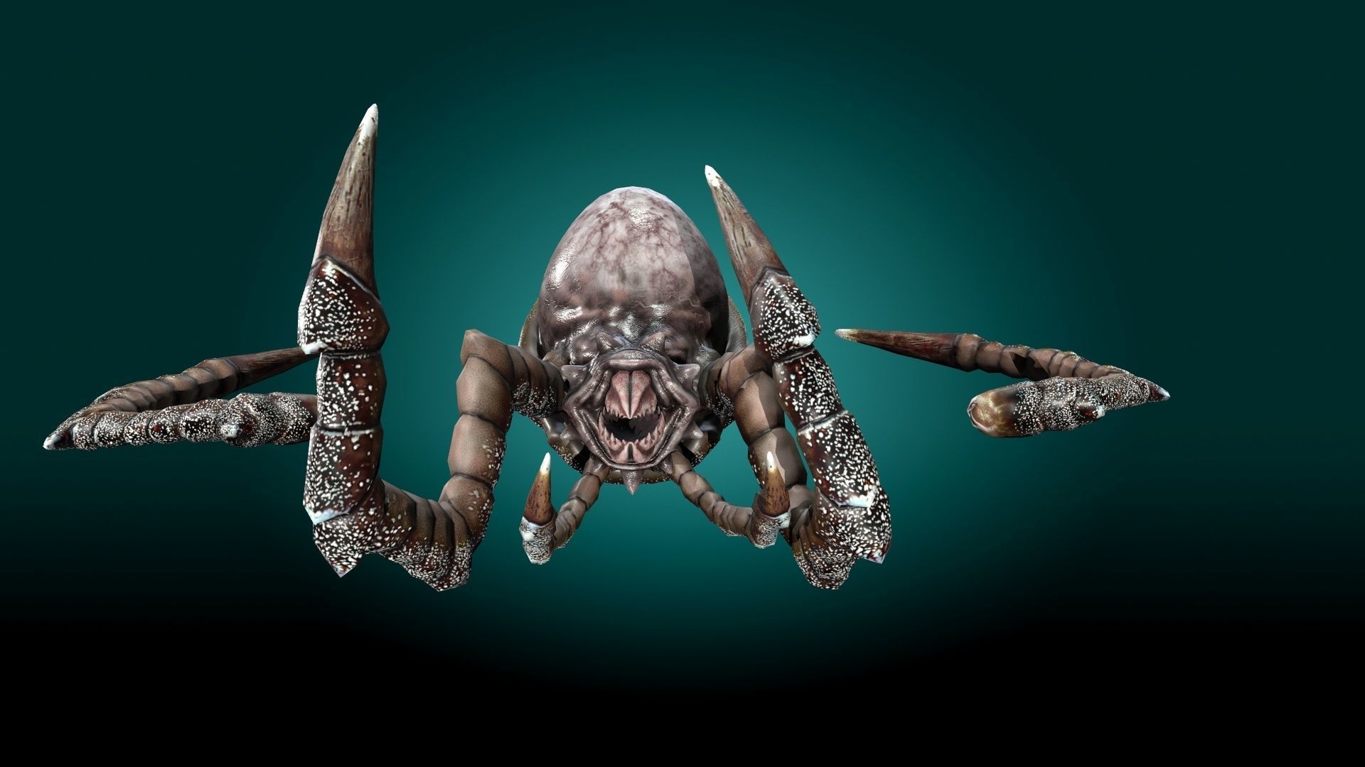 Monster Devourer Low-poly 3D model_9