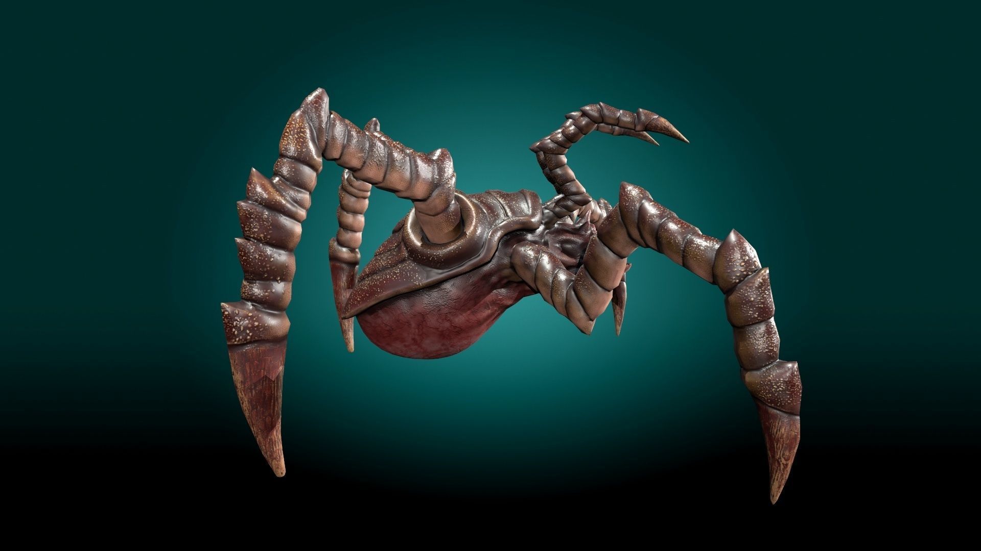 Monster Devourer Low-poly 3D model_16