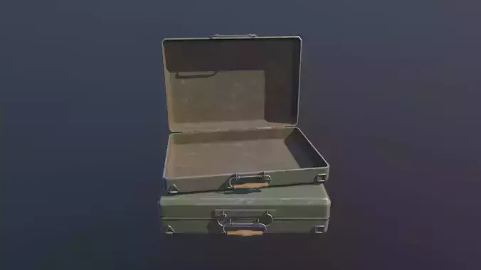 Iron Box Animated PBR Low-poly 3D model