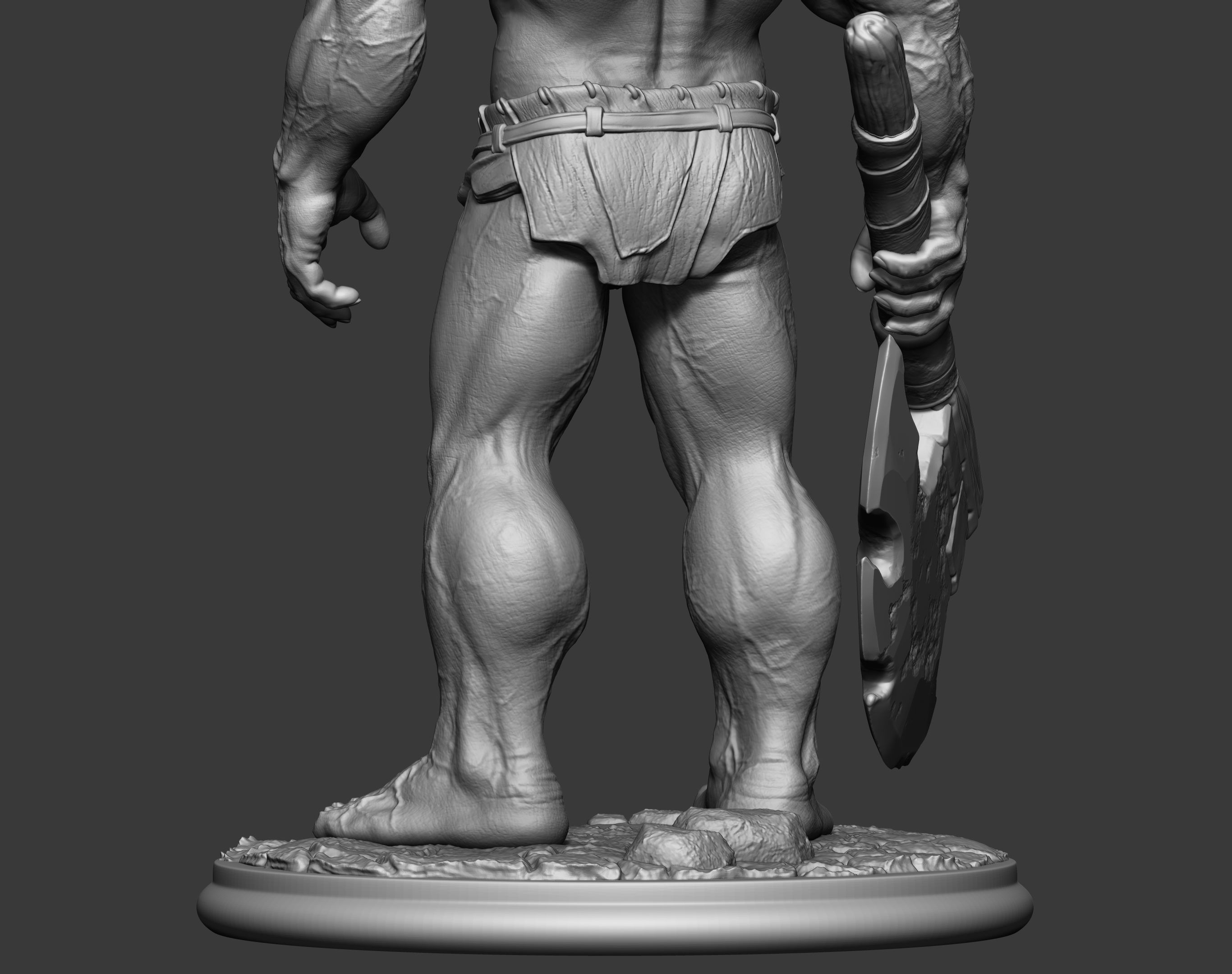 Orc miniature 3D print model_32