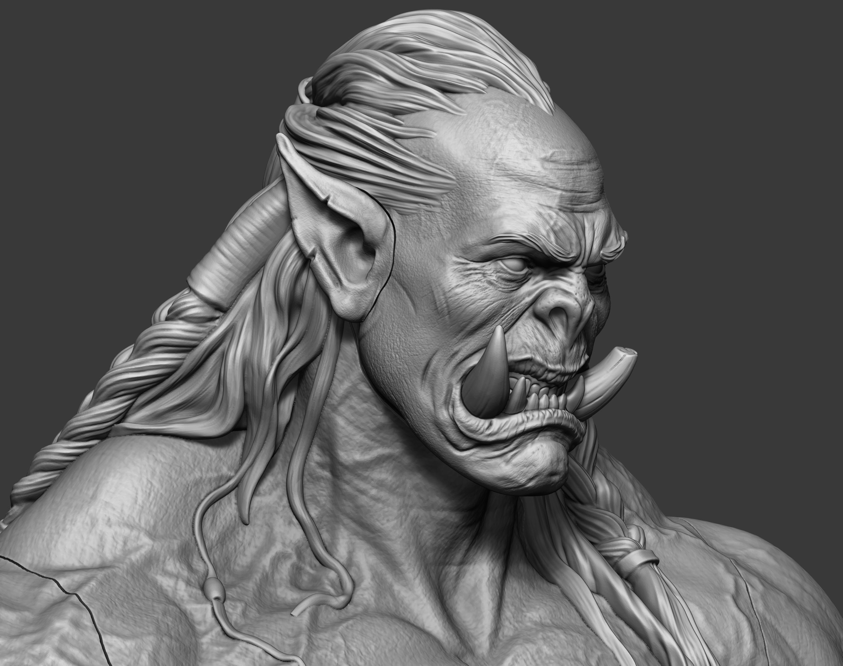 Orc miniature 3D print model_52
