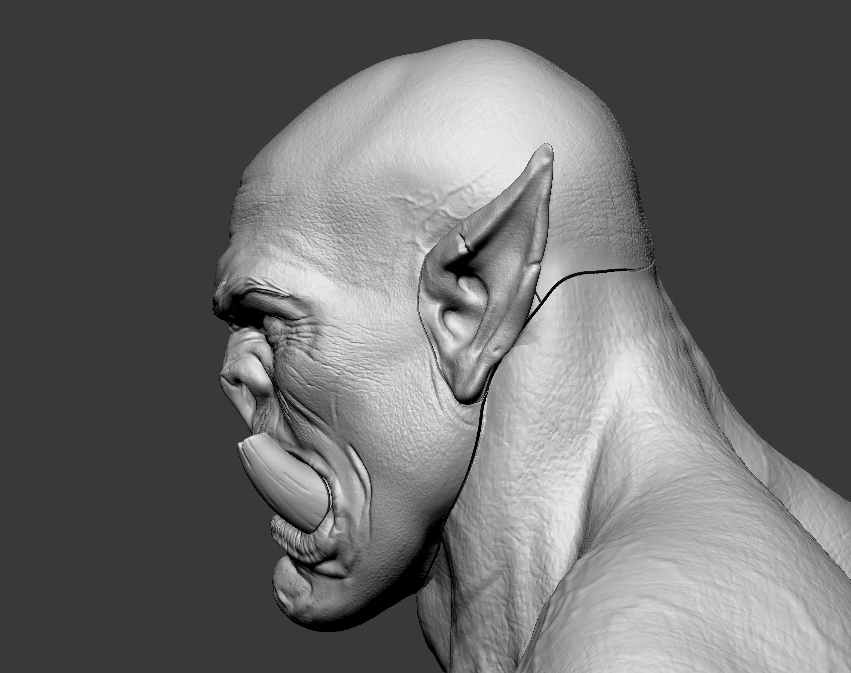 Orc miniature 3D print model_71