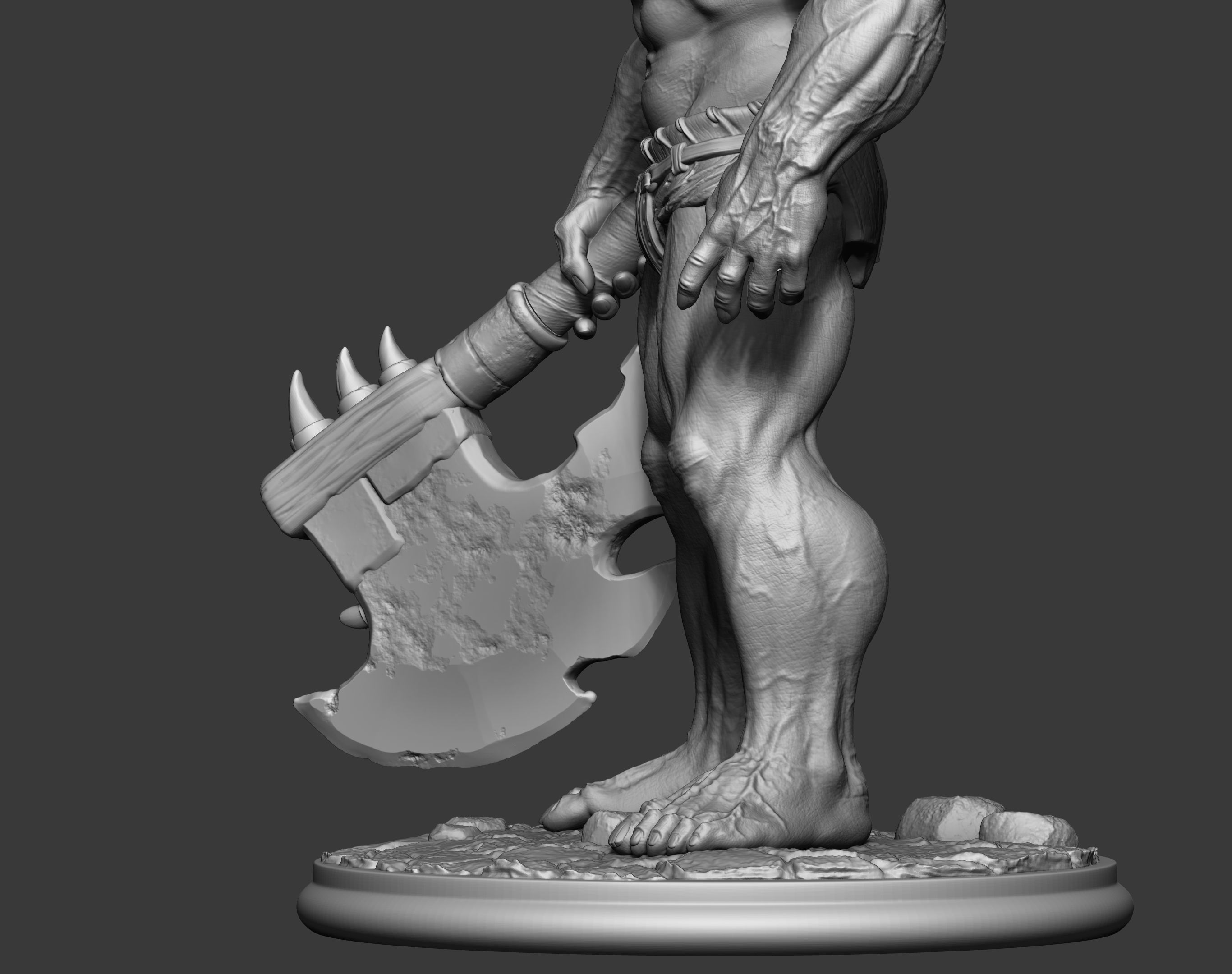 Orc miniature 3D print model_31