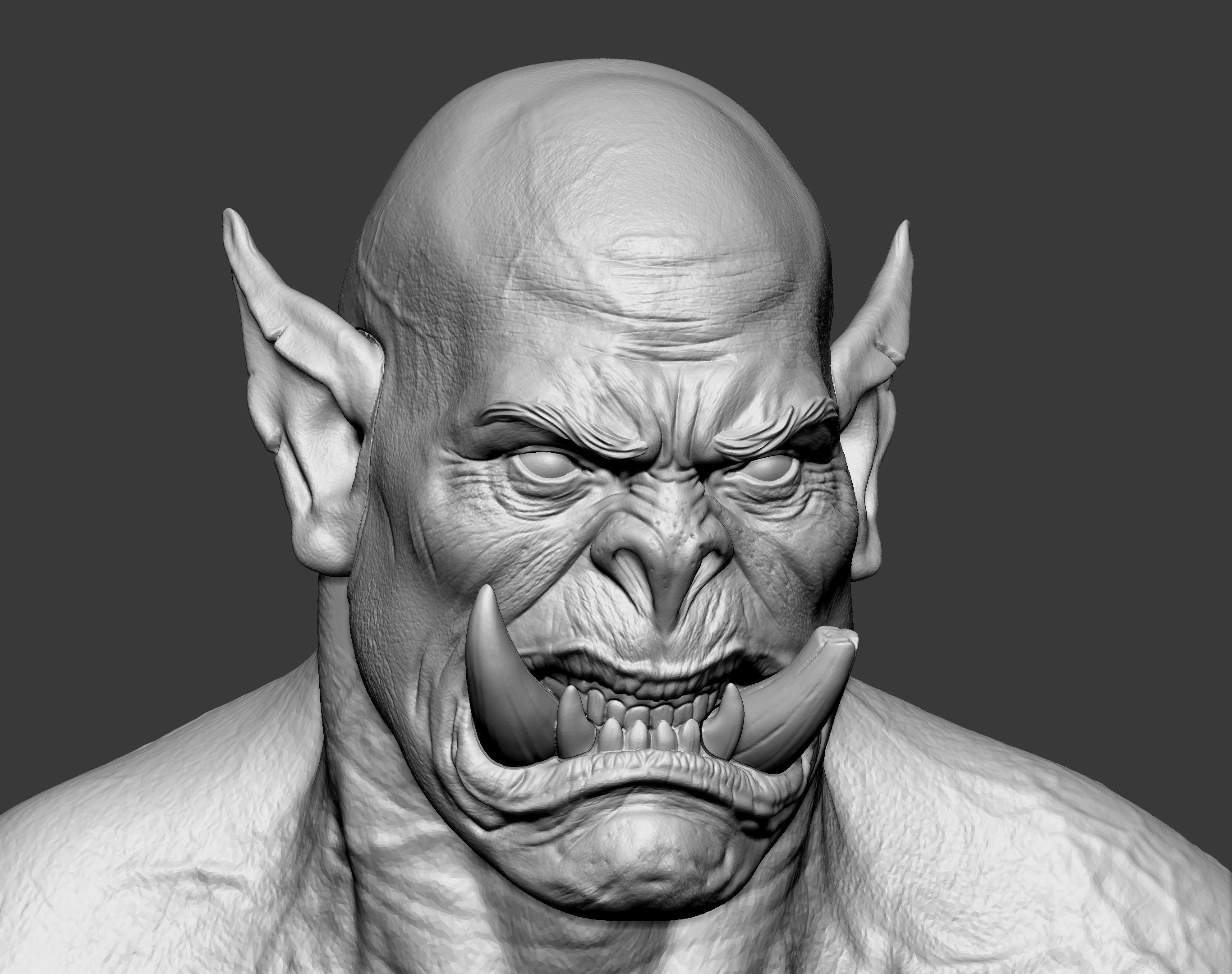 Orc miniature 3D print model_69