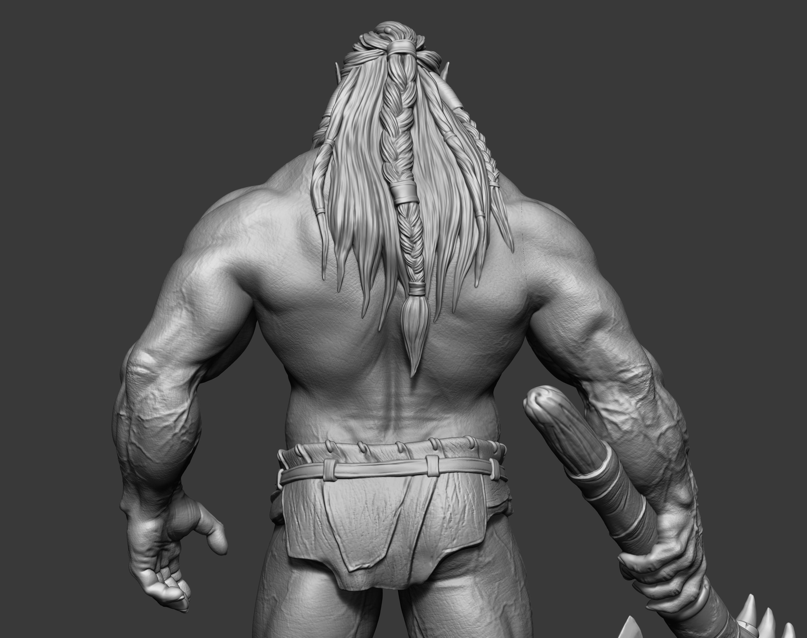 Orc miniature 3D print model_25