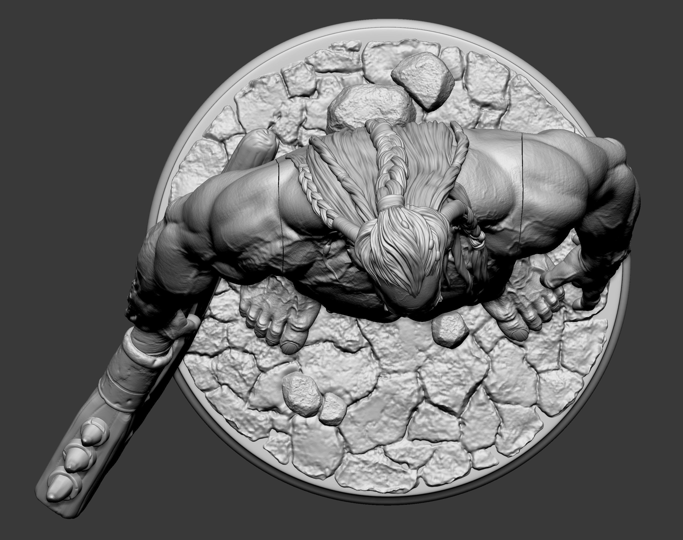 Orc miniature 3D print model_77