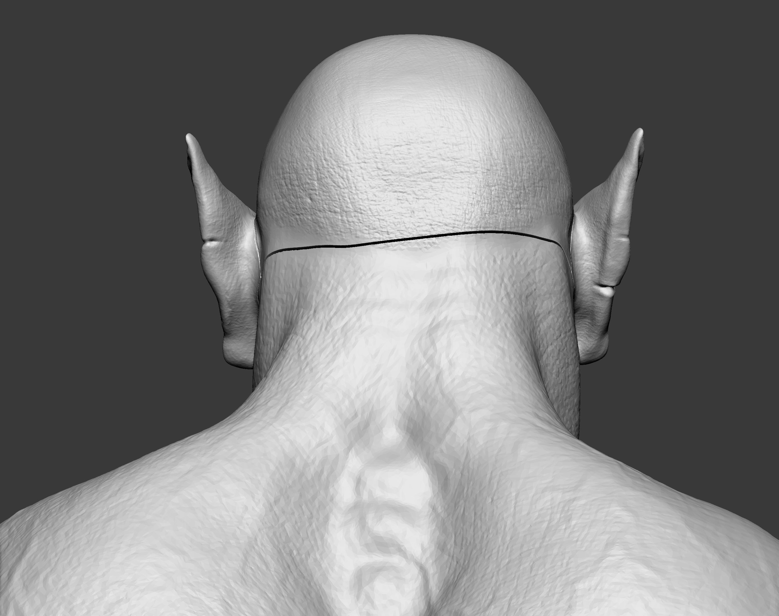 Orc miniature 3D print model_73