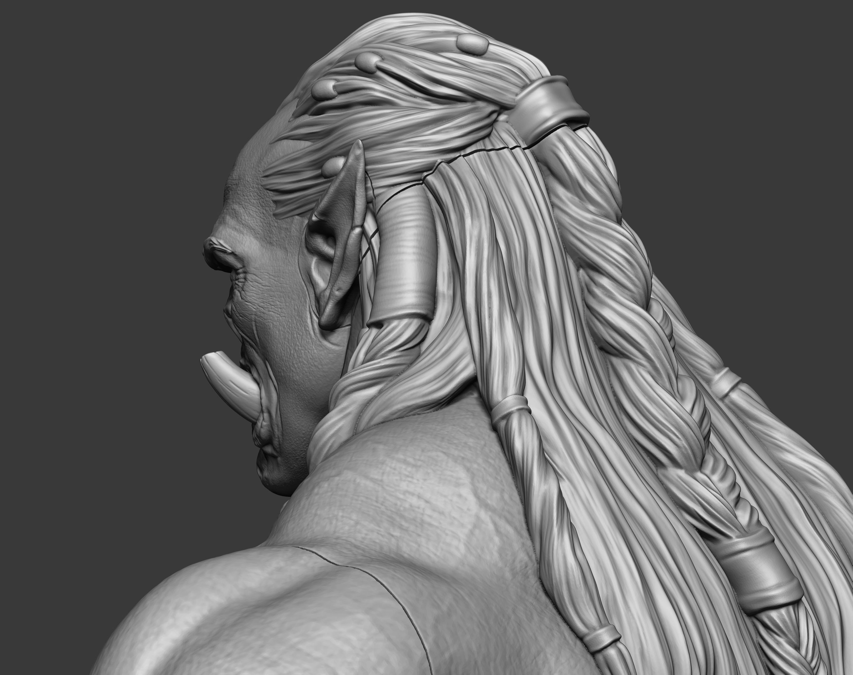 Orc miniature 3D print model_48