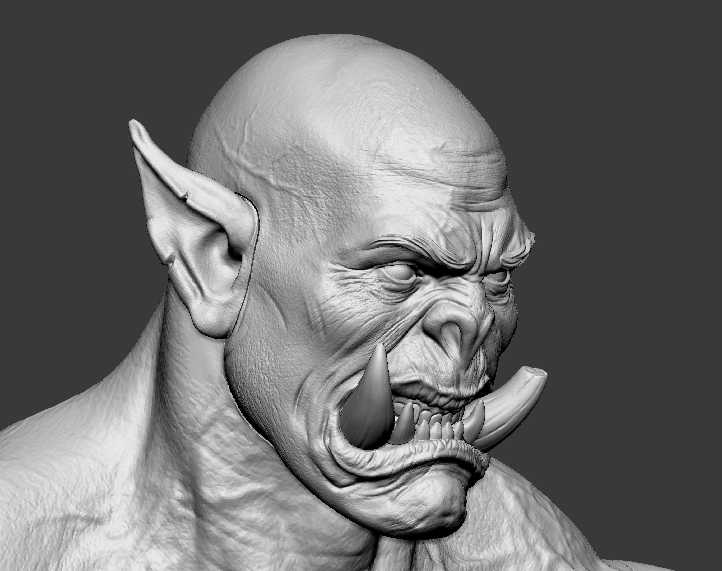 Orc miniature 3D print model_76