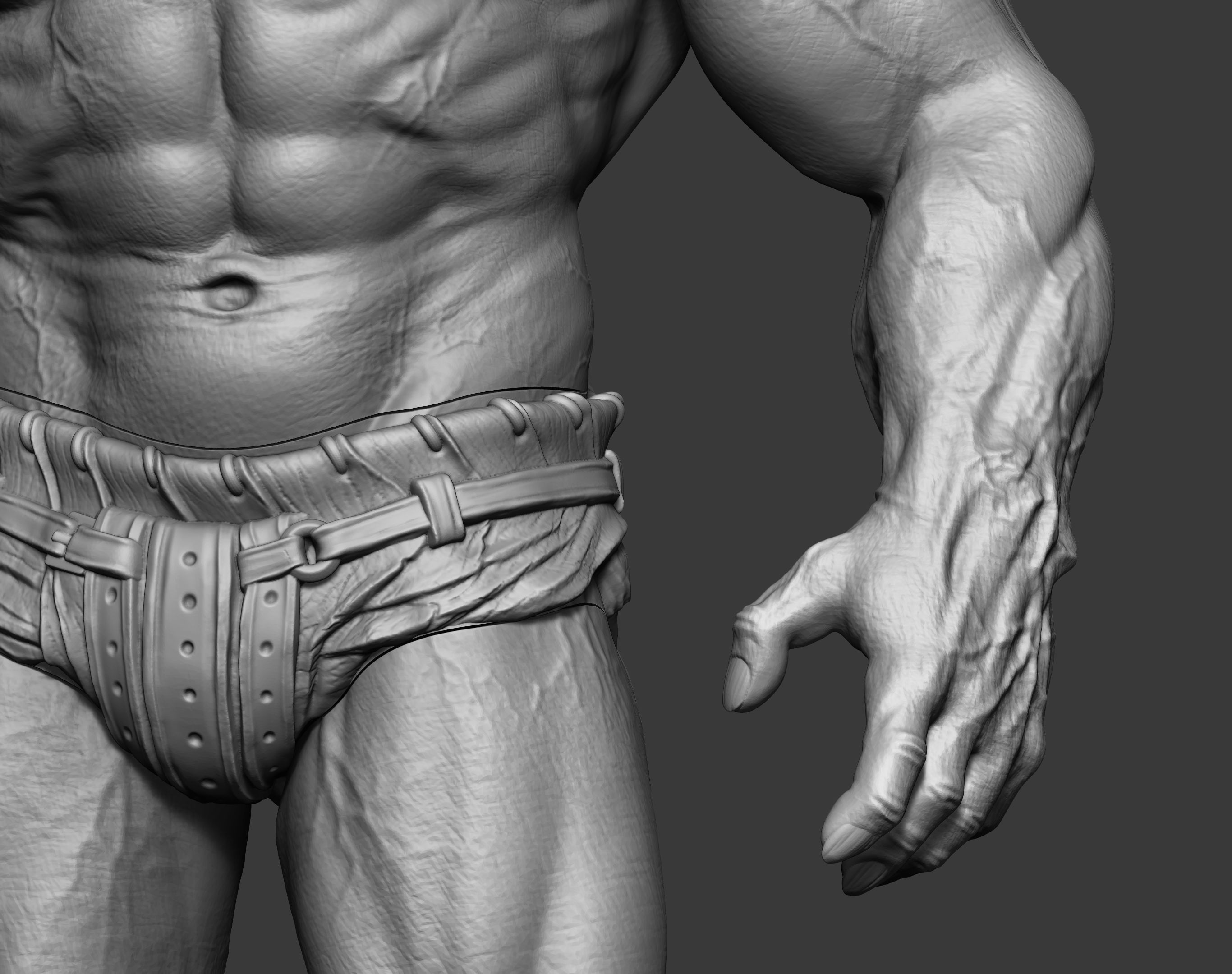 Orc miniature 3D print model_53