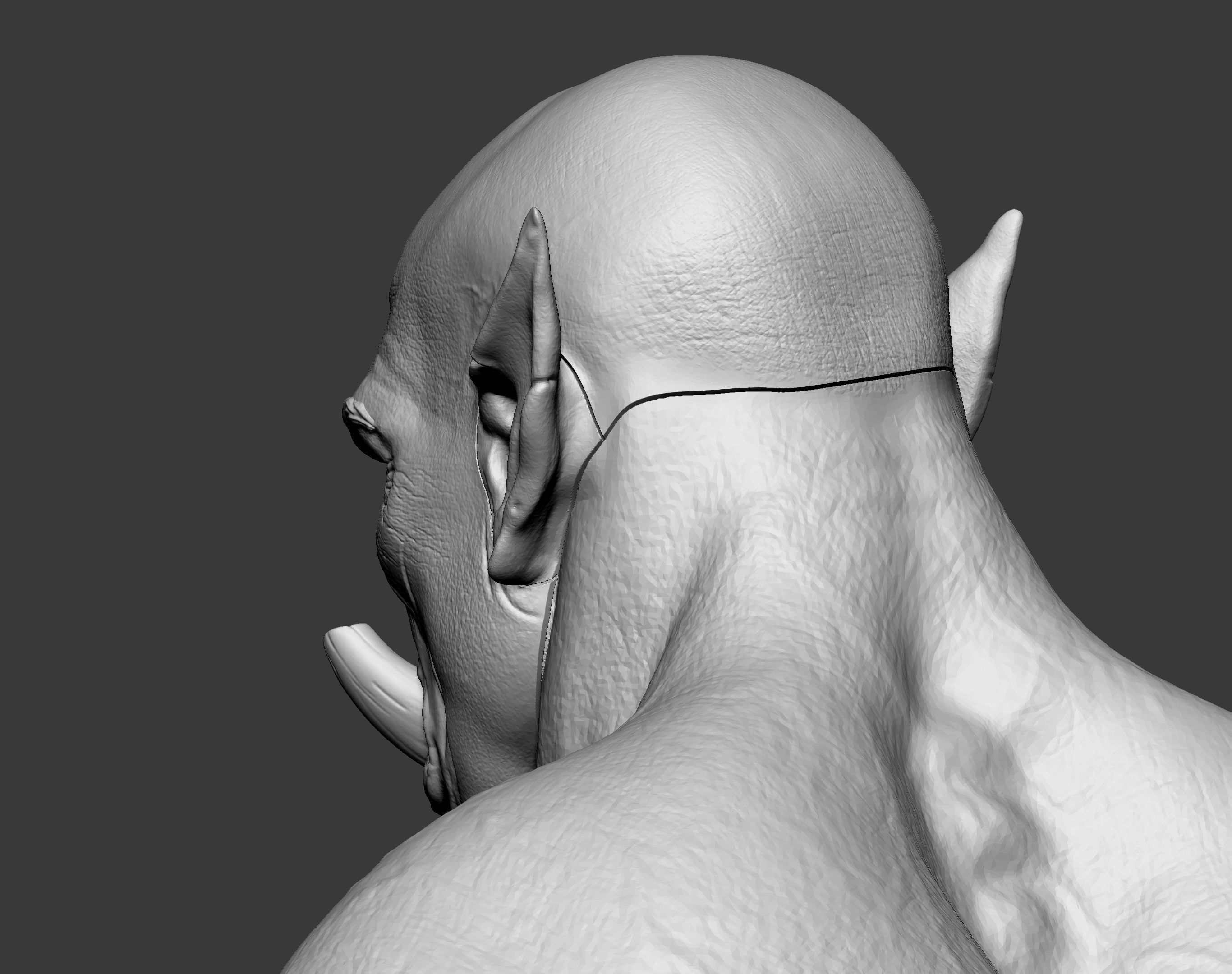 Orc miniature 3D print model_72