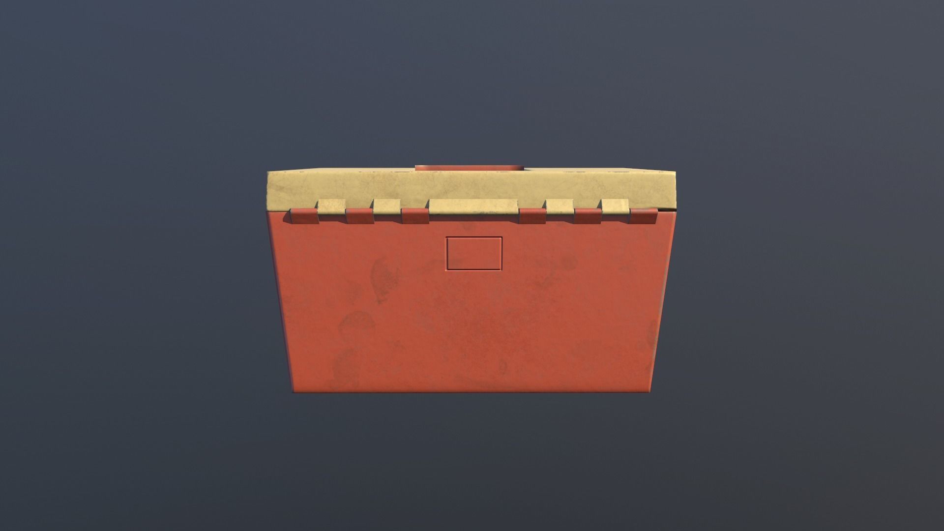 Retro Box Animated PBR Low-poly 3D model_2