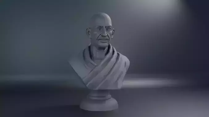 Mahatma Gandhi Statue 3D print model