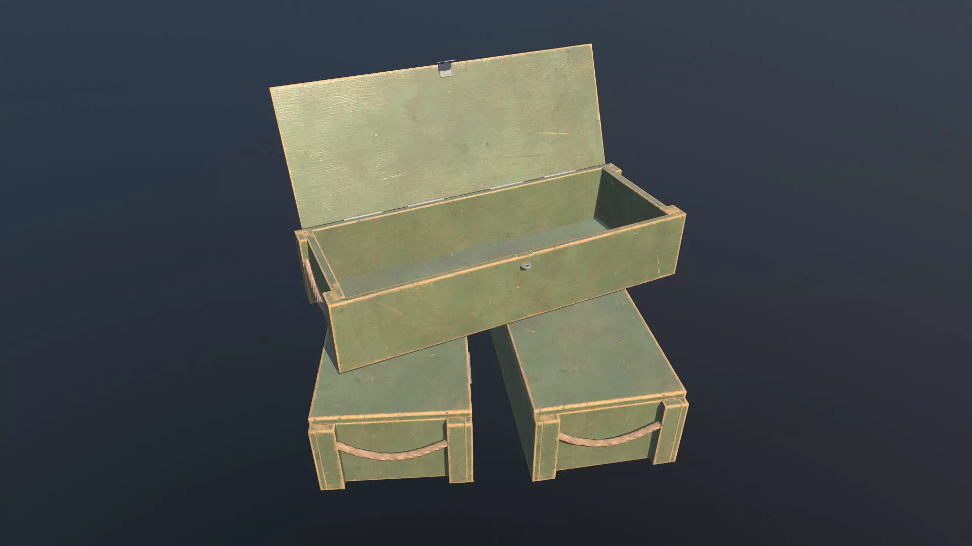 Real Weapon Box 3D model Weapon Box Animated PBR VR / AR / low-poly rigged animated ...