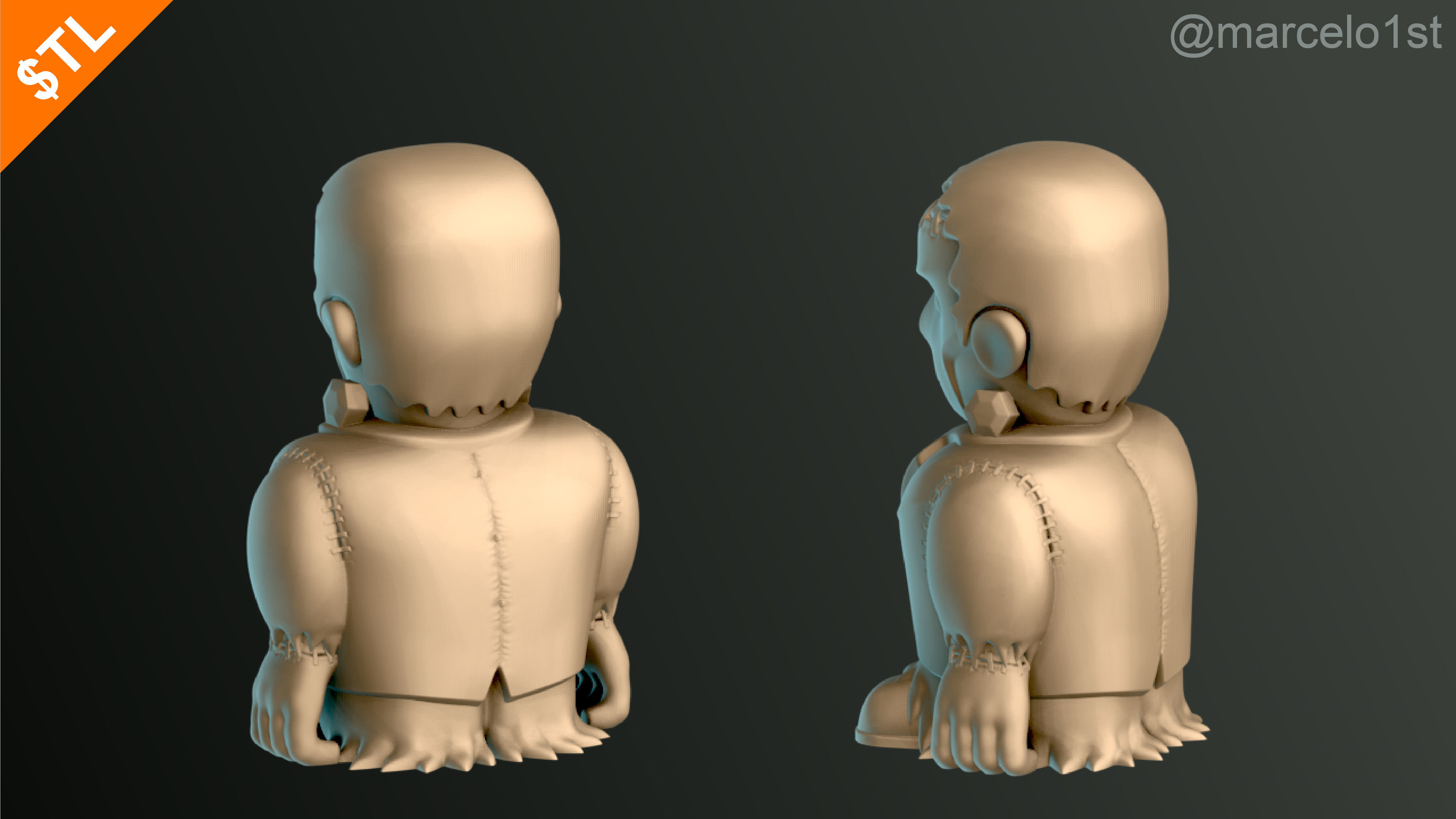 Halloween Pack 01 - Cute Spooky Decoration 3D print model_4