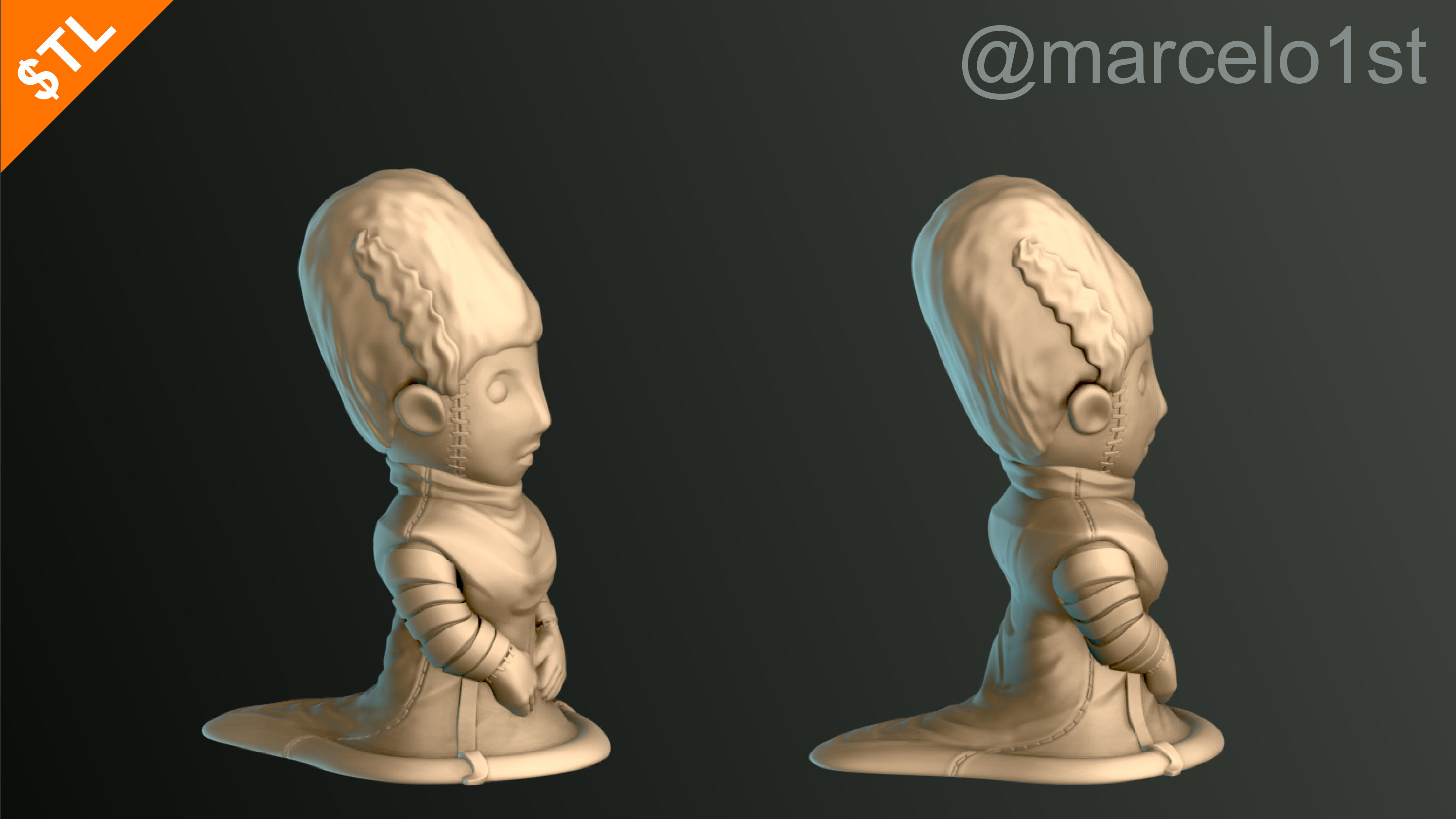 Halloween Pack 01 - Cute Spooky Decoration 3D print model_7