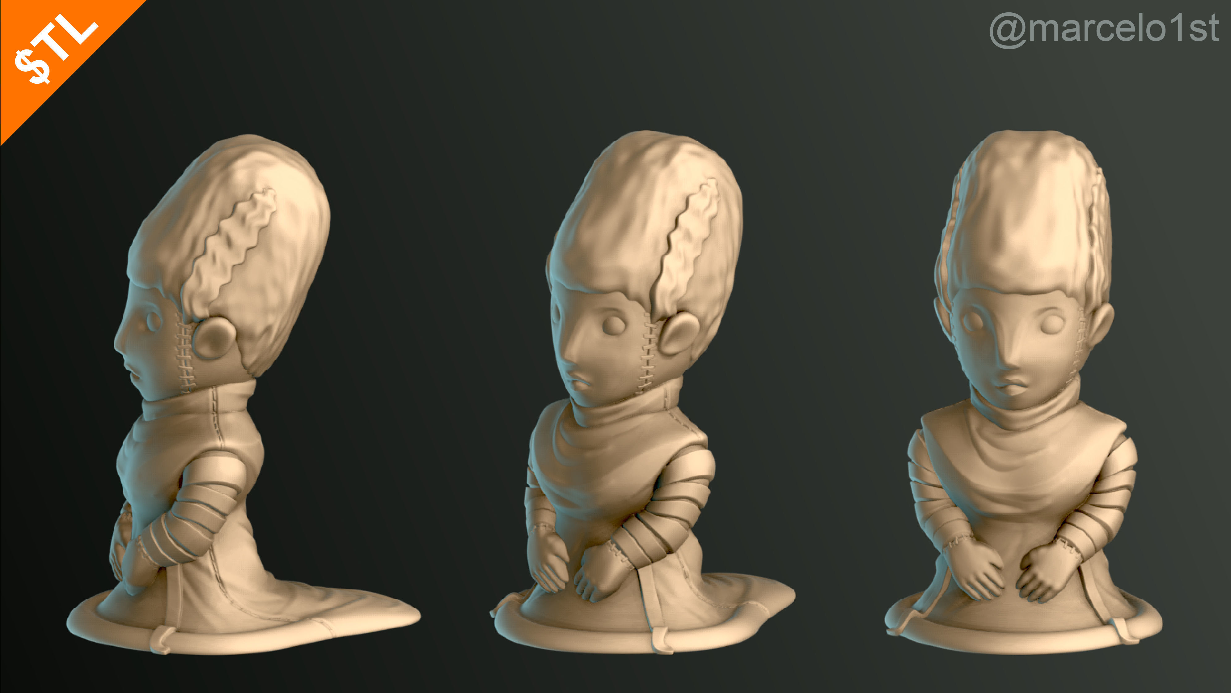 Halloween Pack 01 - Cute Spooky Decoration 3D print model_10