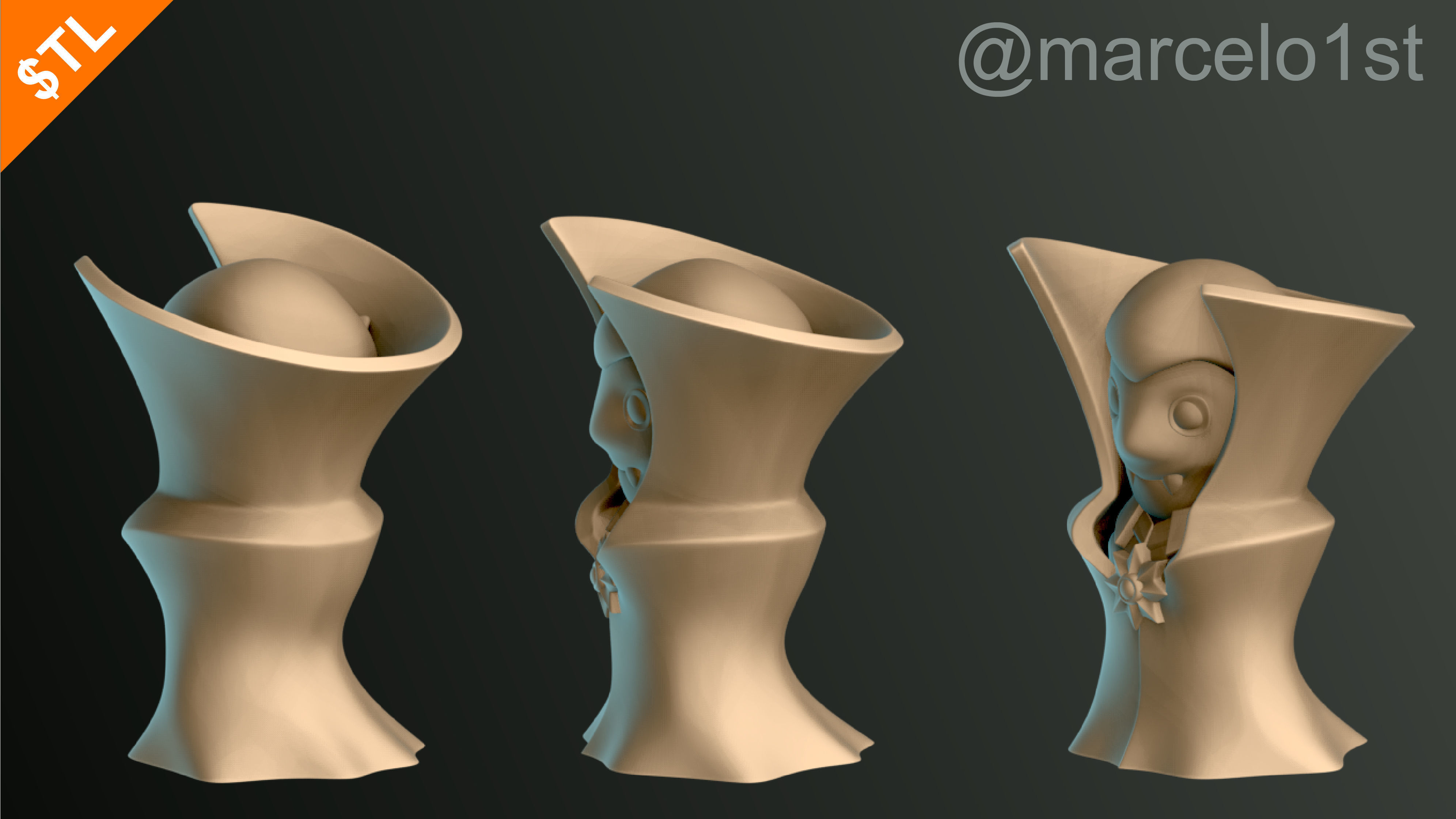 Halloween Pack 01 - Cute Spooky Decoration 3D print model_15