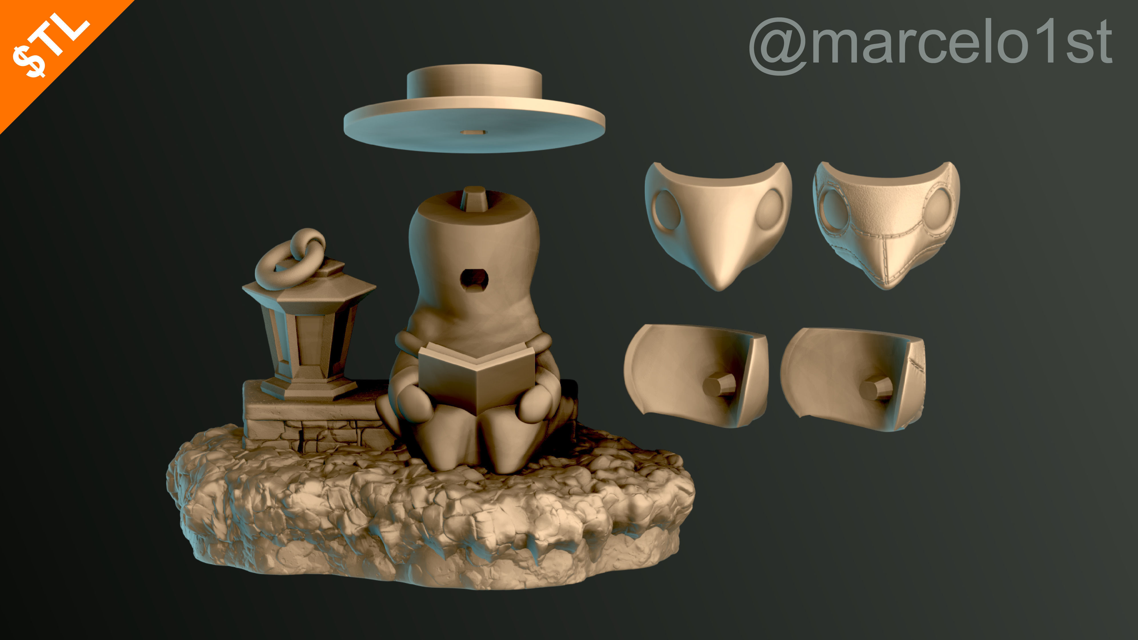 Halloween Pack 01 - Cute Spooky Decoration 3D print model_97