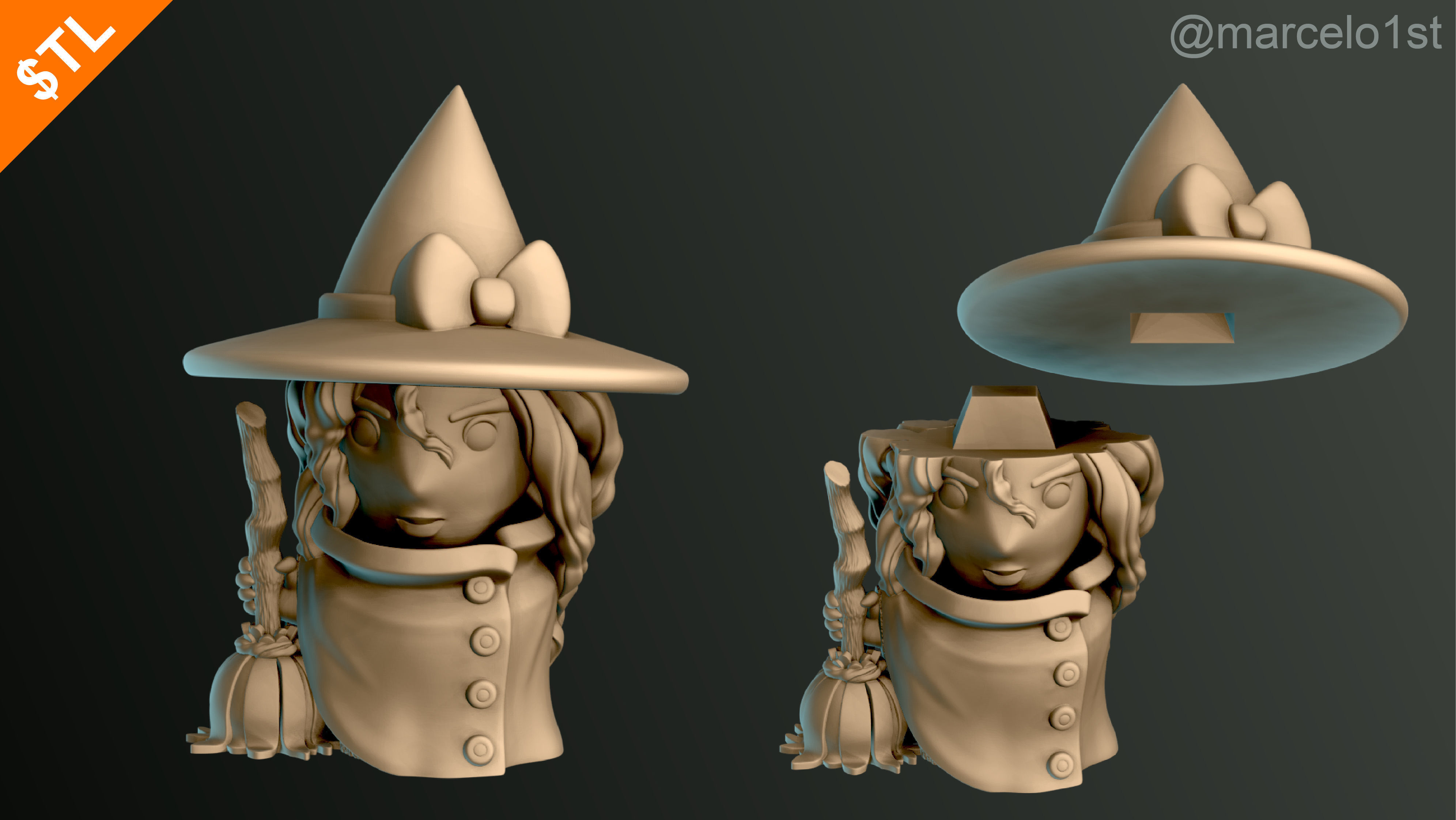 Halloween Pack 01 - Cute Spooky Decoration 3D print model_60