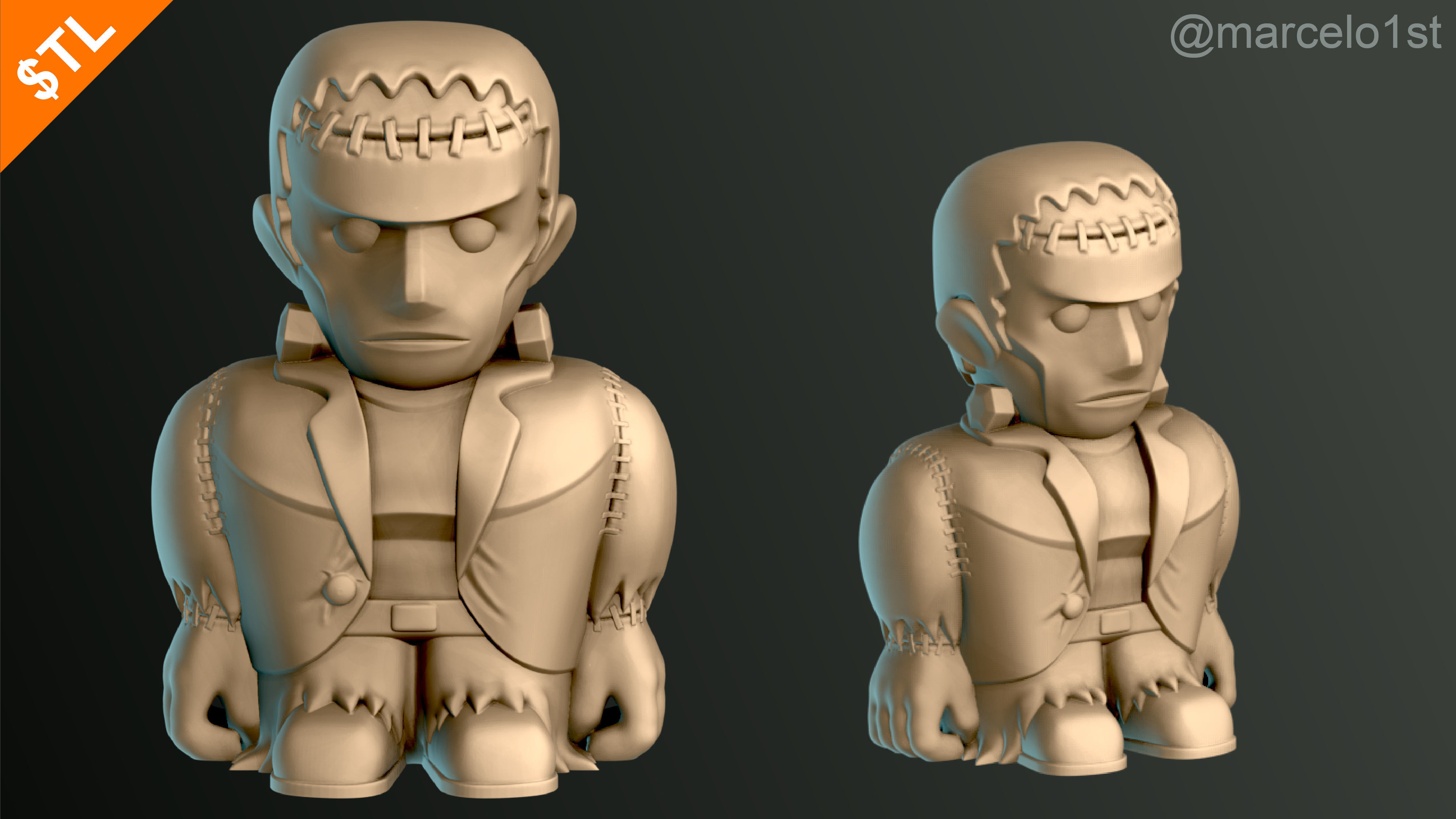 Halloween Pack 01 - Cute Spooky Decoration 3D print model_1