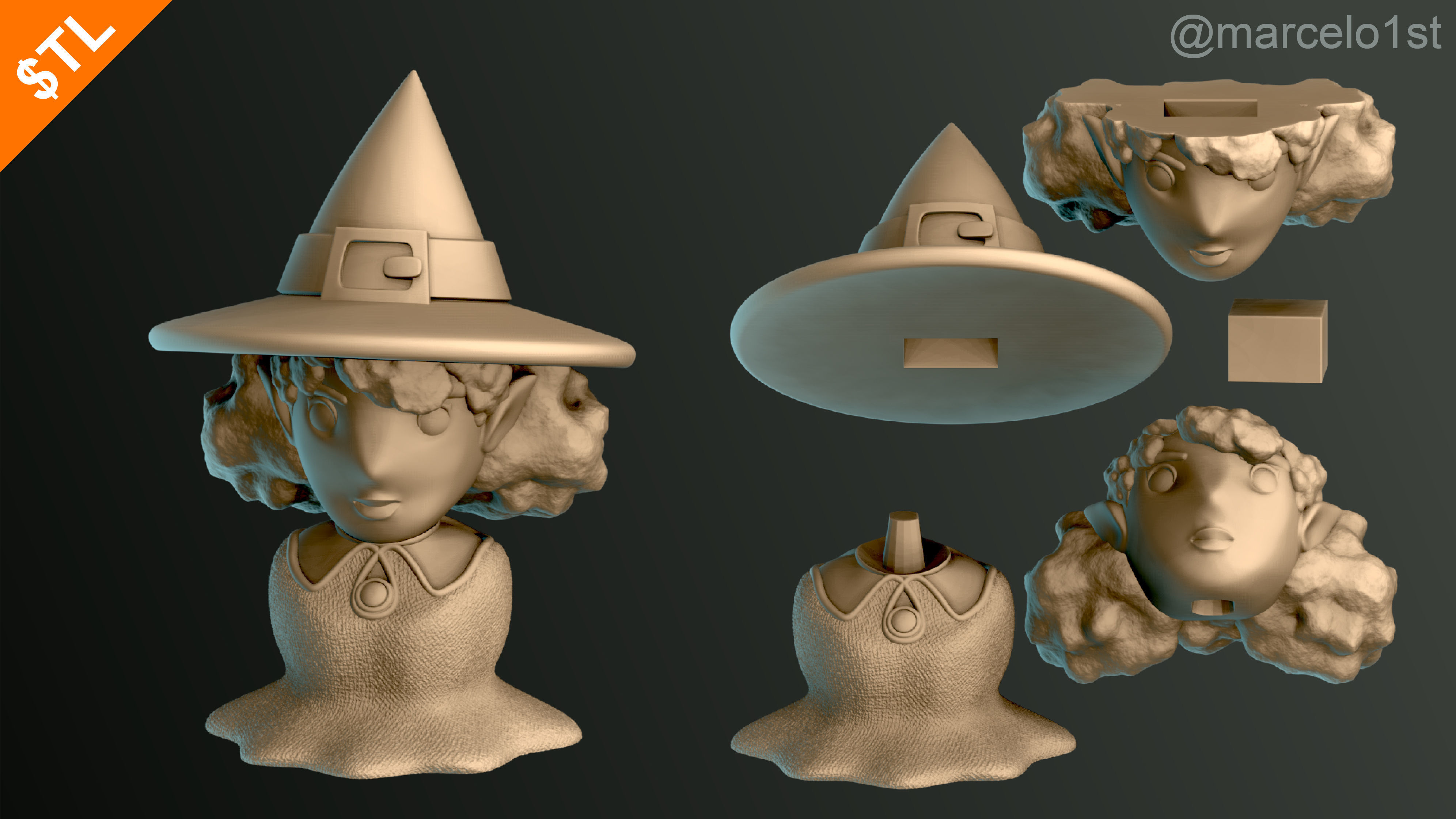 Halloween Pack 01 - Cute Spooky Decoration 3D print model_50