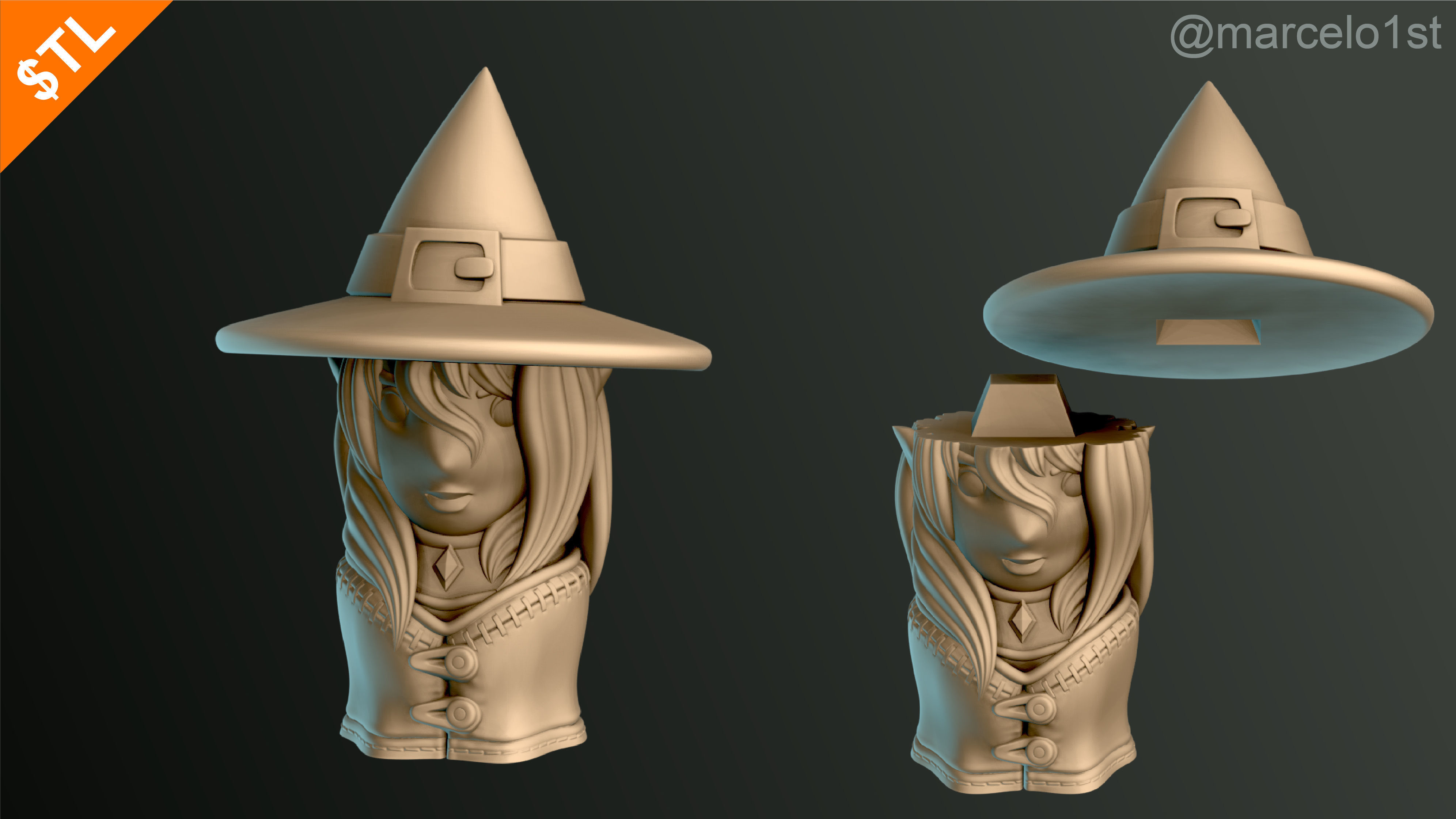 Halloween Pack 01 - Cute Spooky Decoration 3D print model_44