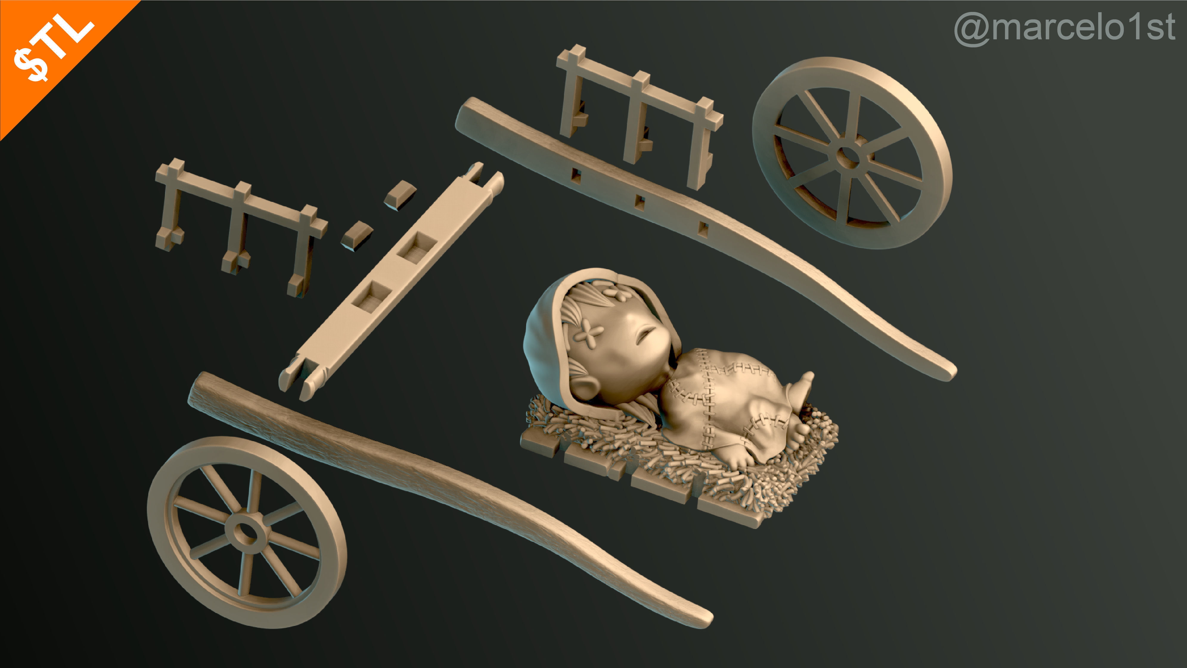 Halloween Pack 01 - Cute Spooky Decoration 3D print model_108