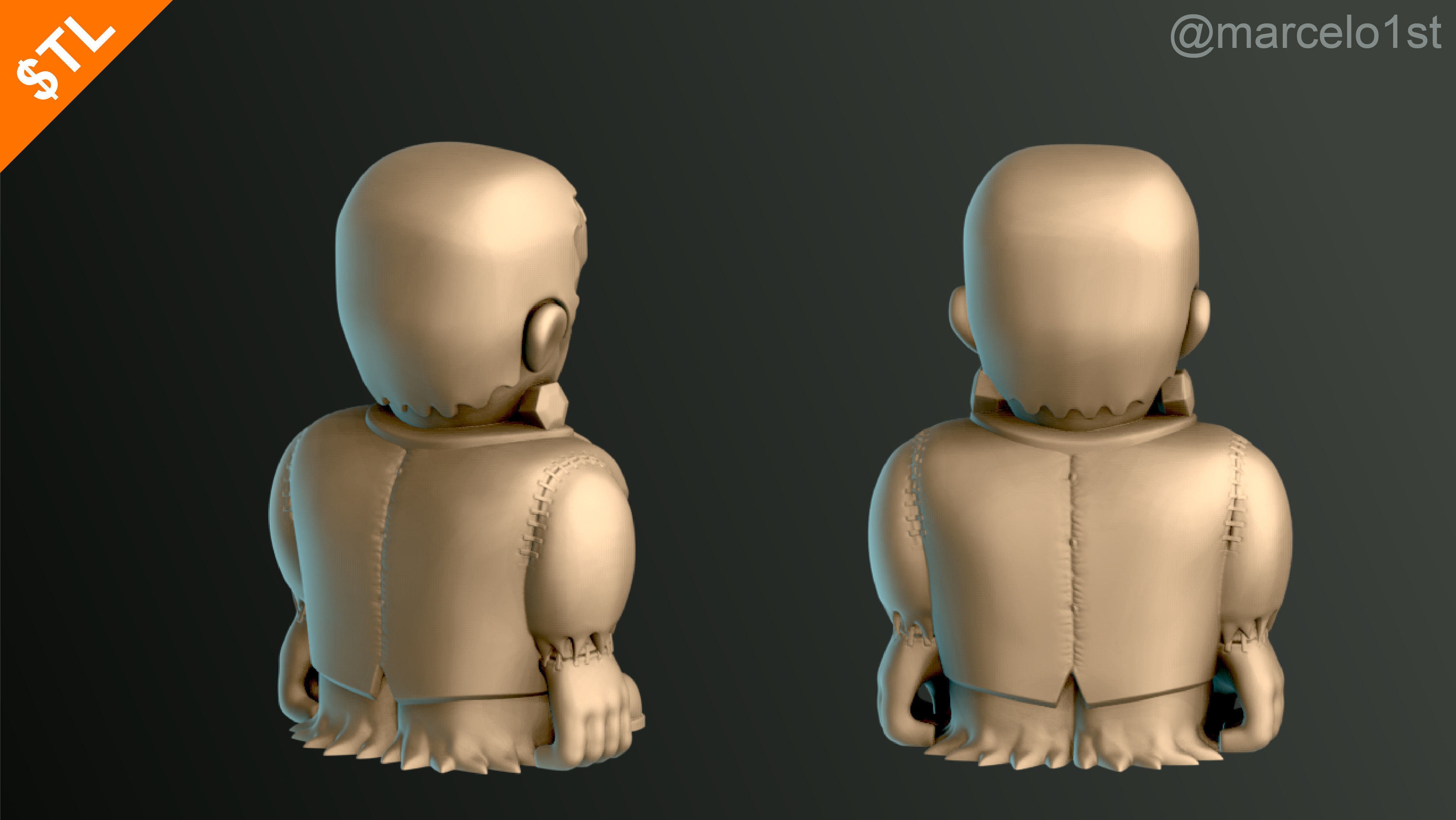 Halloween Pack 01 - Cute Spooky Decoration 3D print model_3