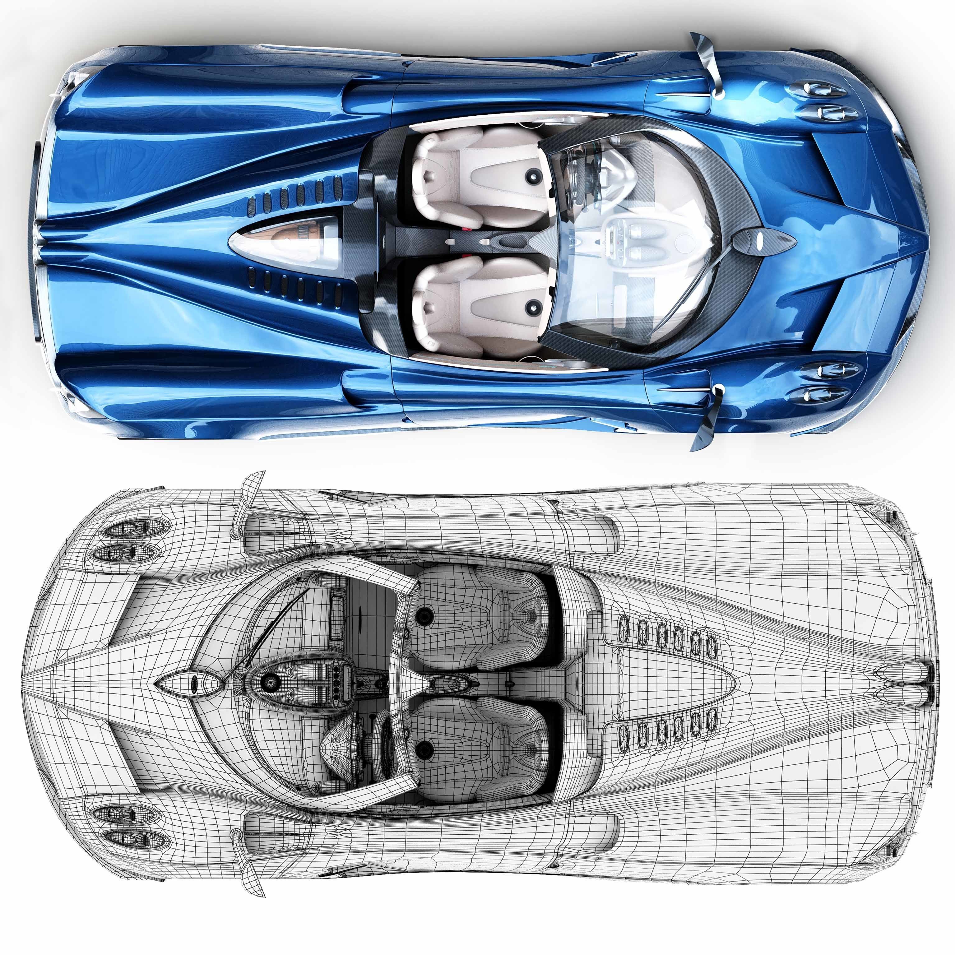 pagani huayra 3D model_4