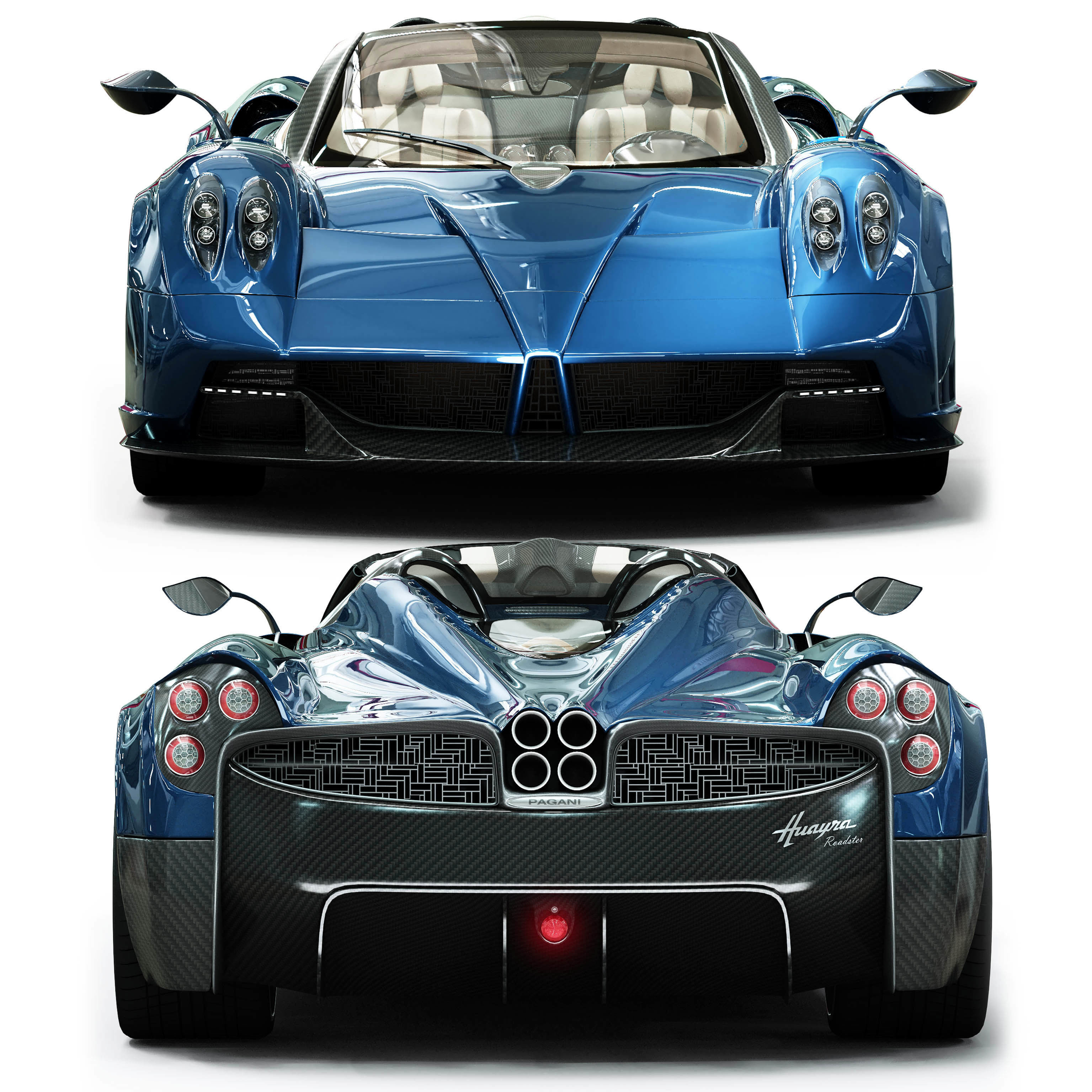 pagani huayra 3D model_2
