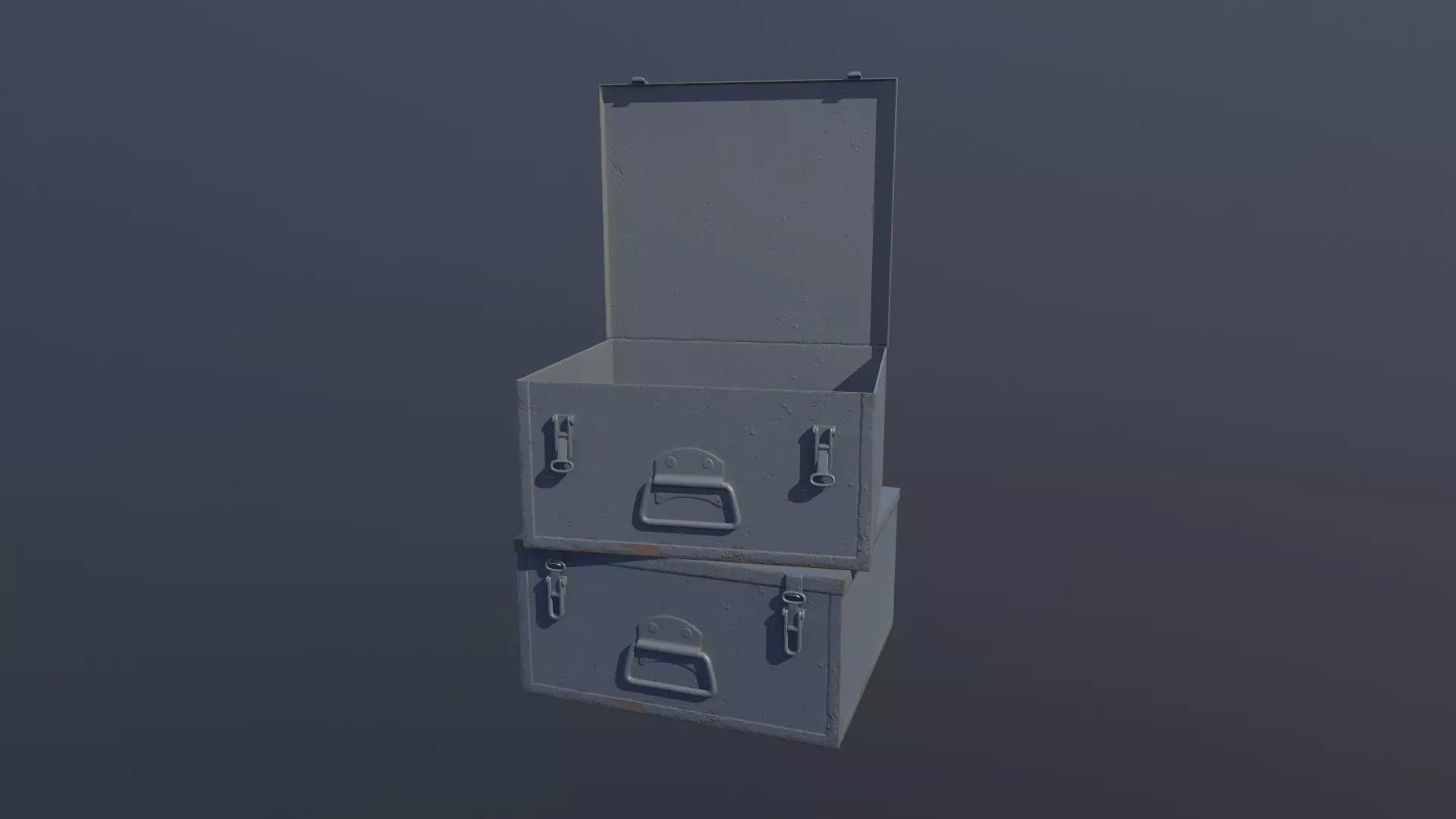 Military Box Animated PBR Low-poly 3D model_0
