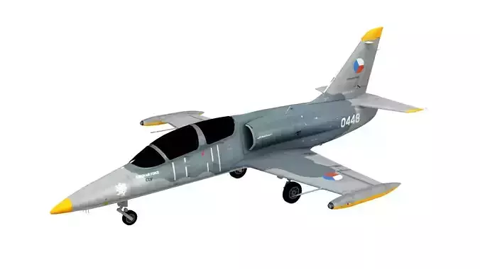 Lowpoly Aero L-39 Albatros Low-poly 3D model