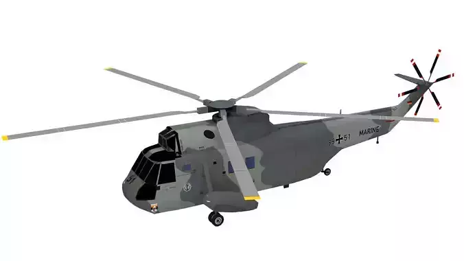 Lowpoly  Sikorsky SH-3 Sea King