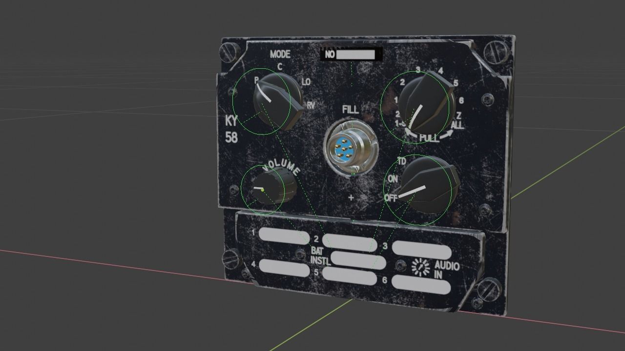 F16 KY58 Panel 3D model_9